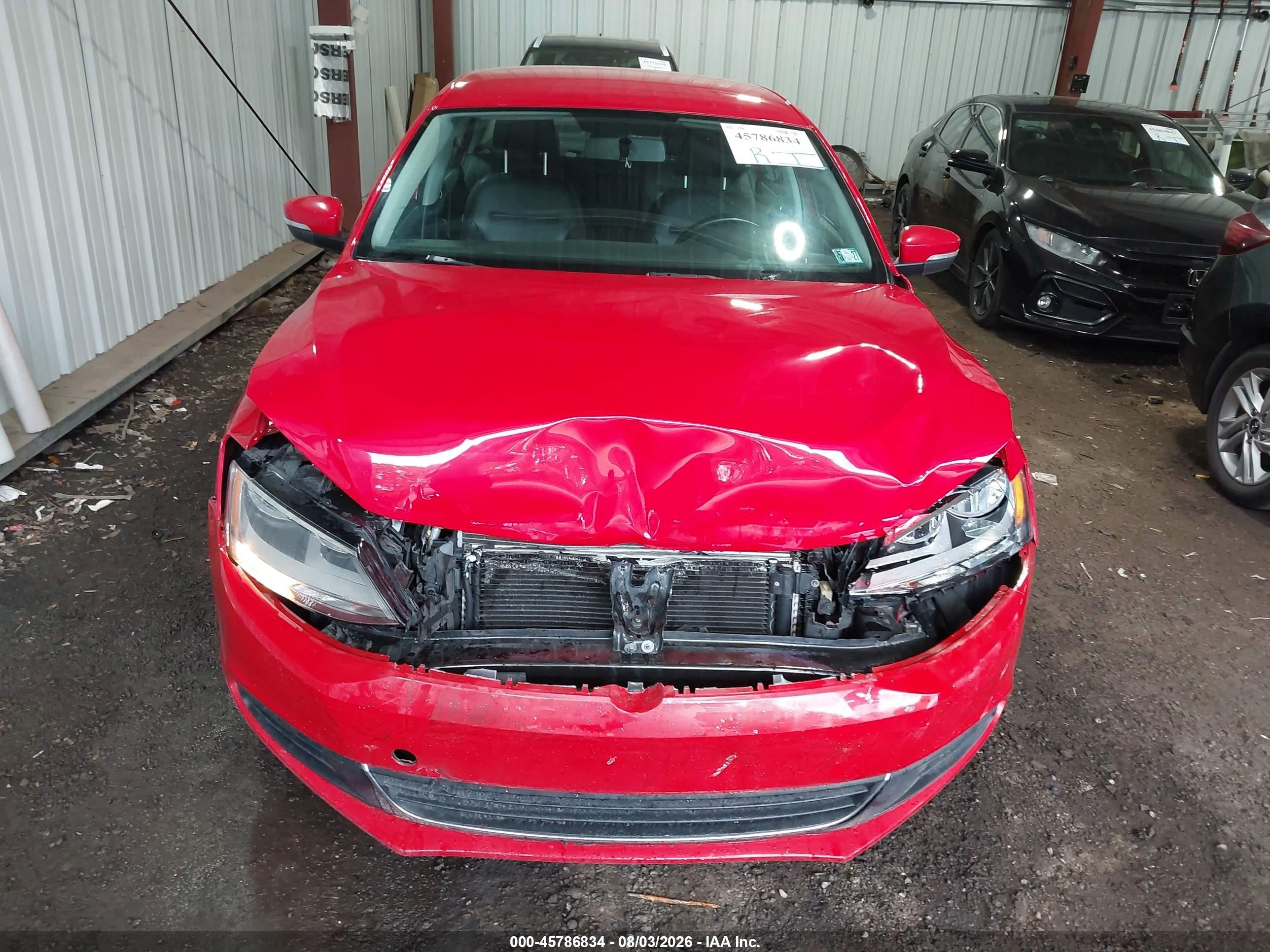 2014 Volkswagen Jetta 1.8t Se Red vin: 3VWD17AJ3EM423753