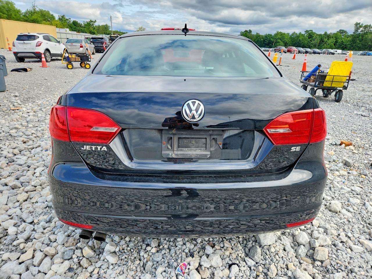 2014 Volkswagen Jetta Se Black vin: 3VWD17AJ3EM432890