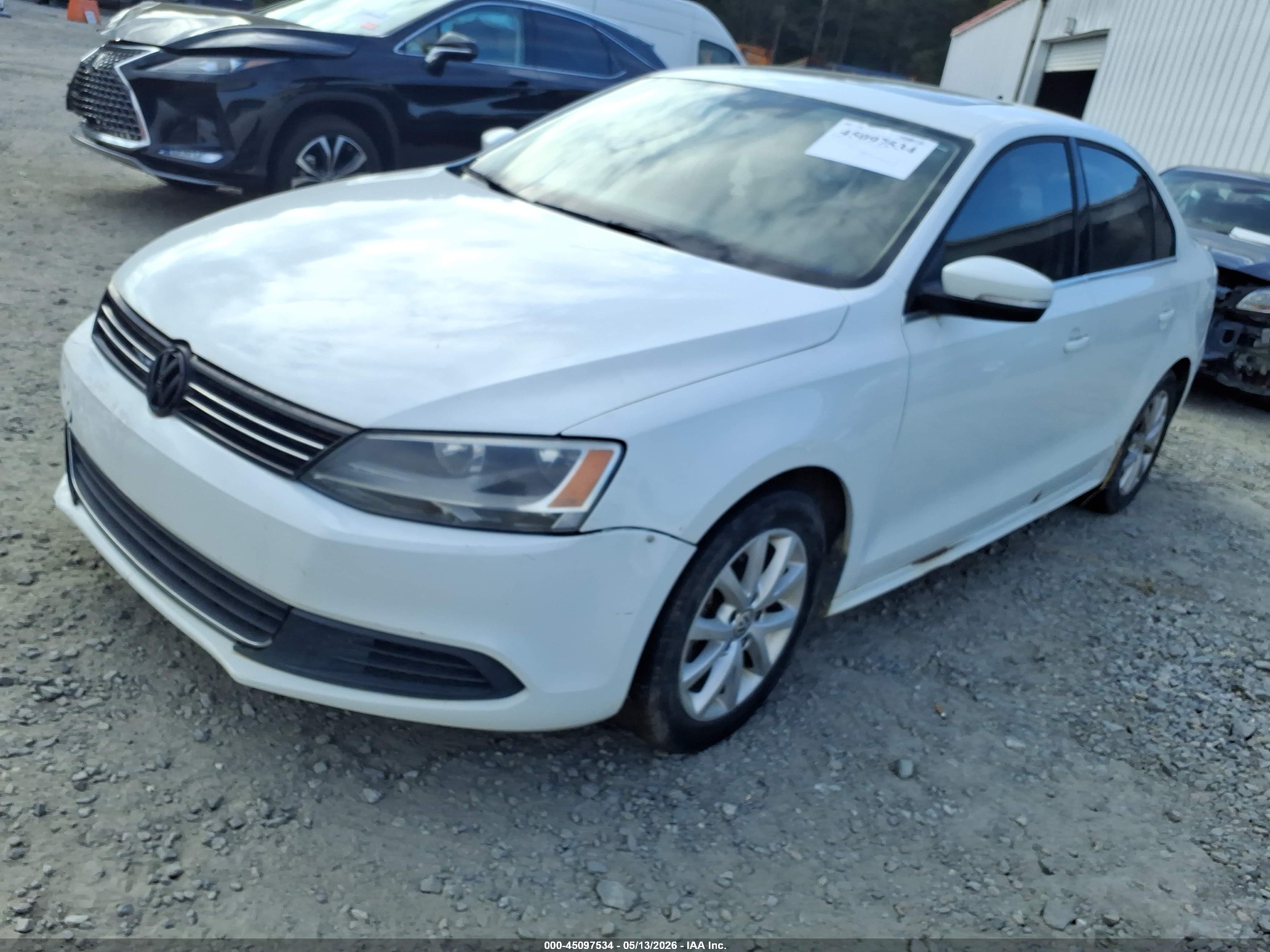 2014 Volkswagen Jetta 1.8t Se White vin: 3VWD17AJ3EM433991