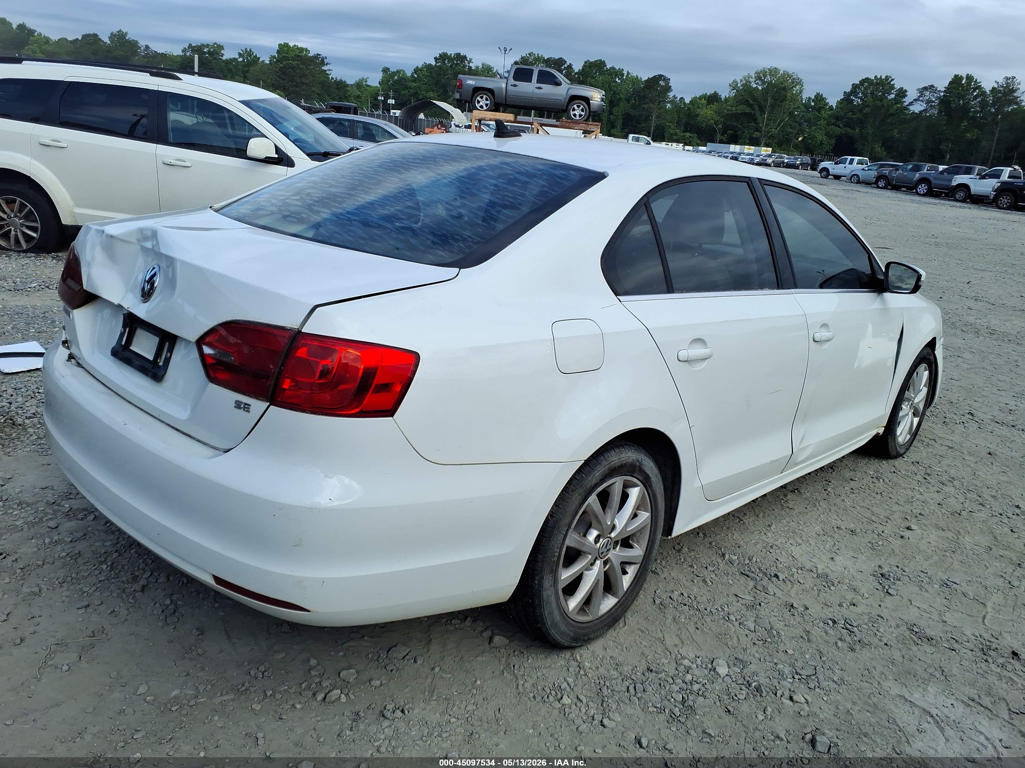 2014 Volkswagen Jetta 1.8t Se White vin: 3VWD17AJ3EM433991