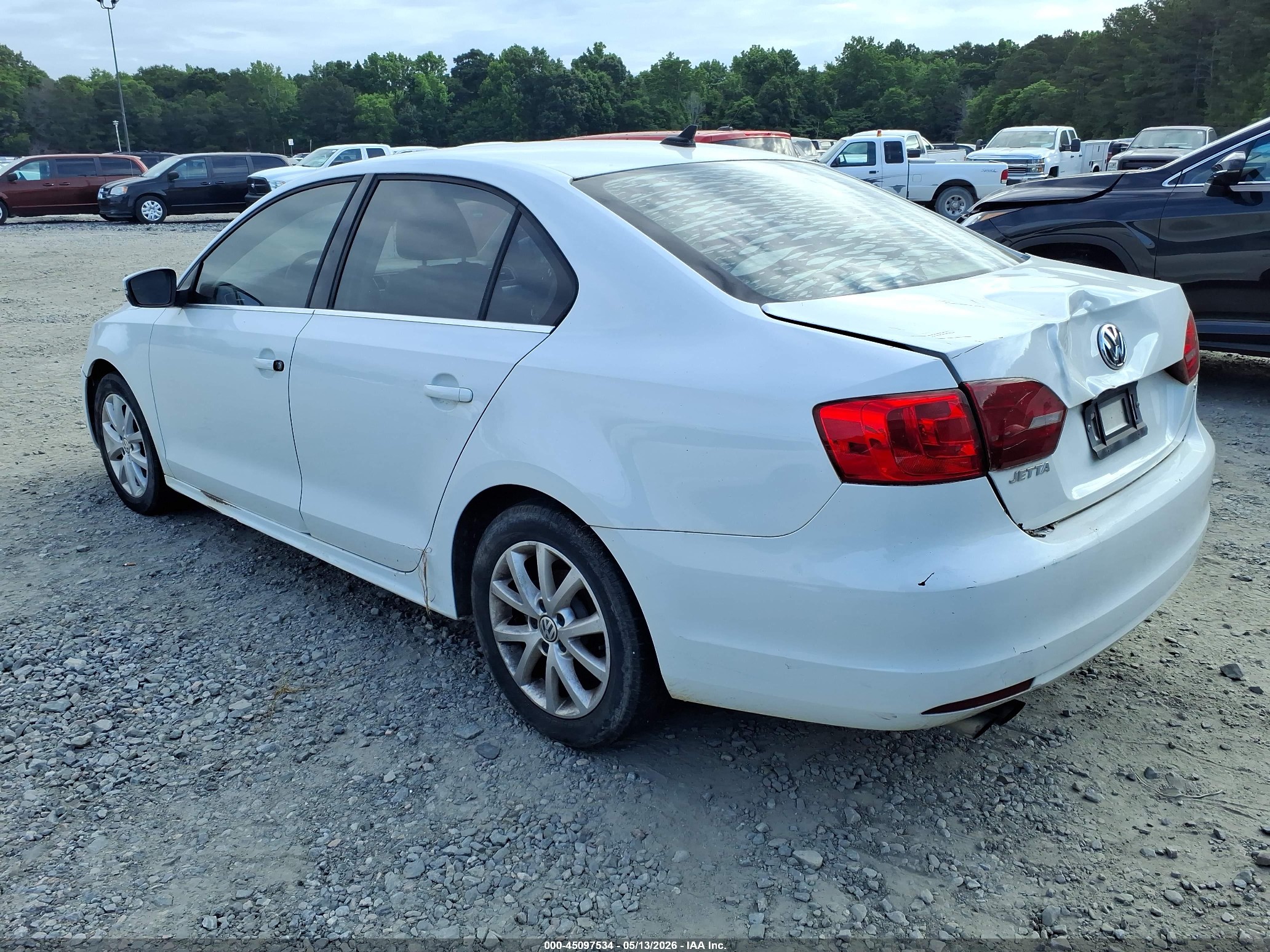 2014 Volkswagen Jetta 1.8t Se White vin: 3VWD17AJ3EM433991
