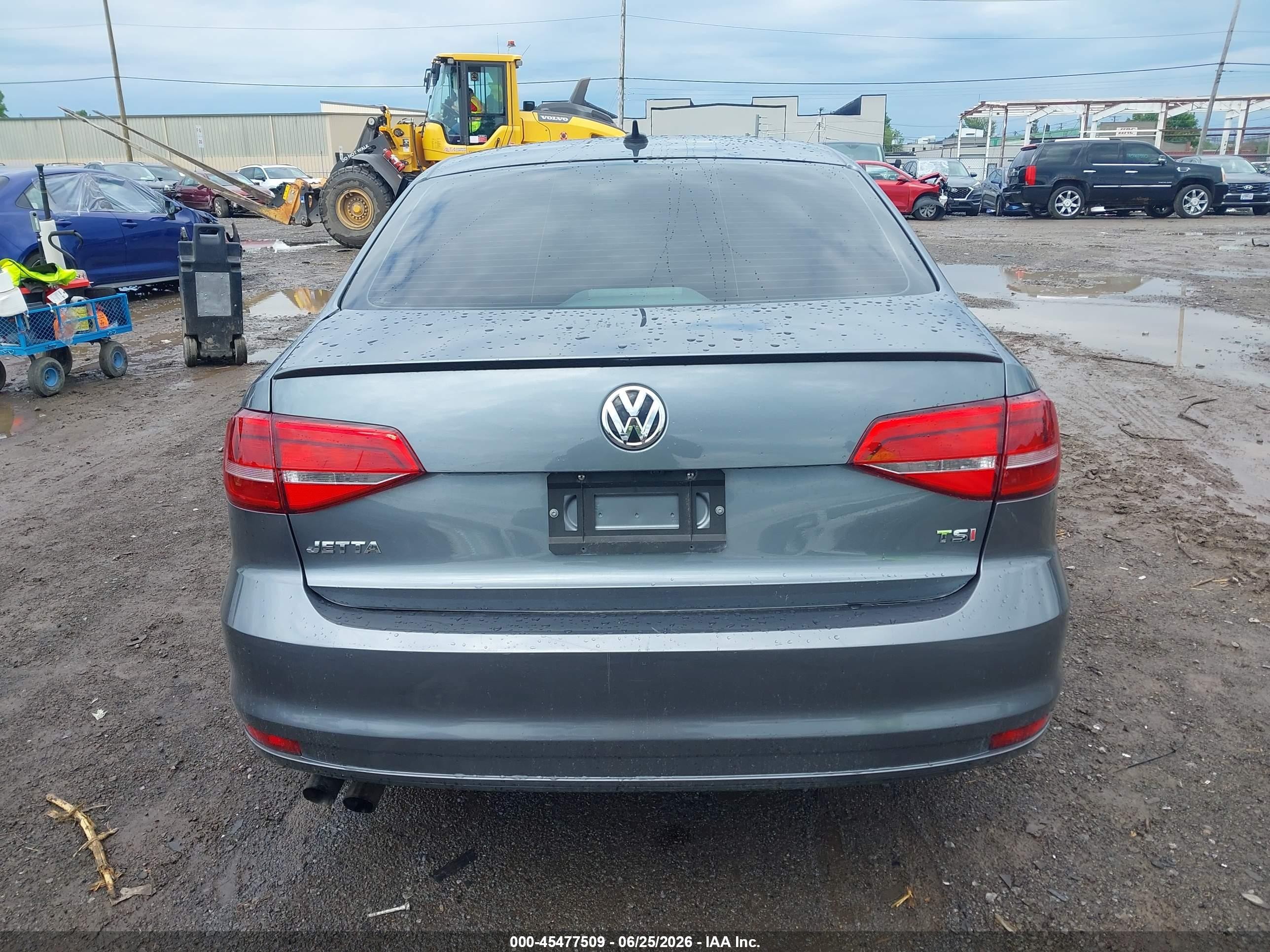 2015 Volkswagen Jetta 1.8t Sport Gray vin: 3VWD17AJ3FM215938