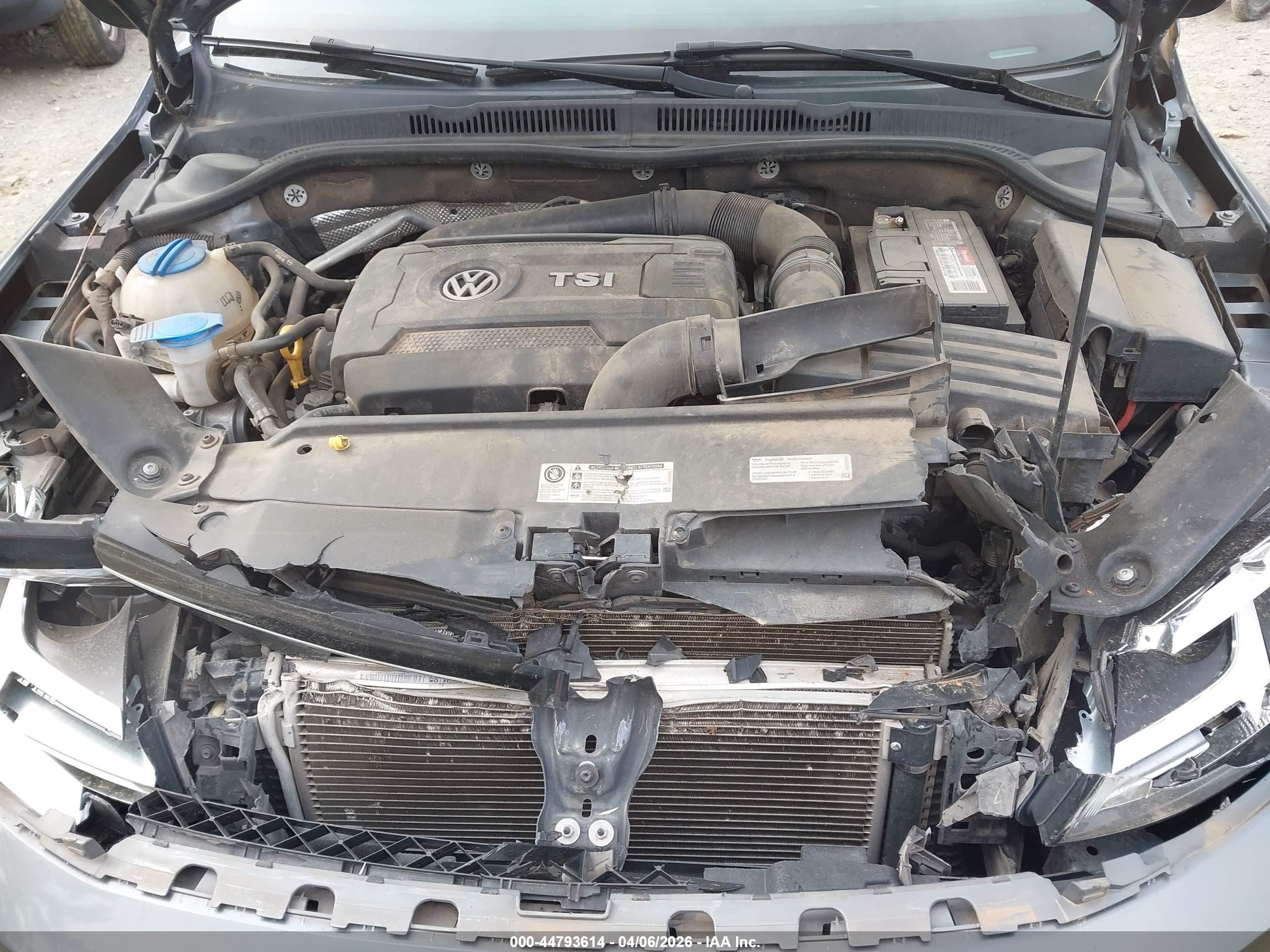 2015 Volkswagen Jetta 1.8t Sport Gray vin: 3VWD17AJ3FM222839