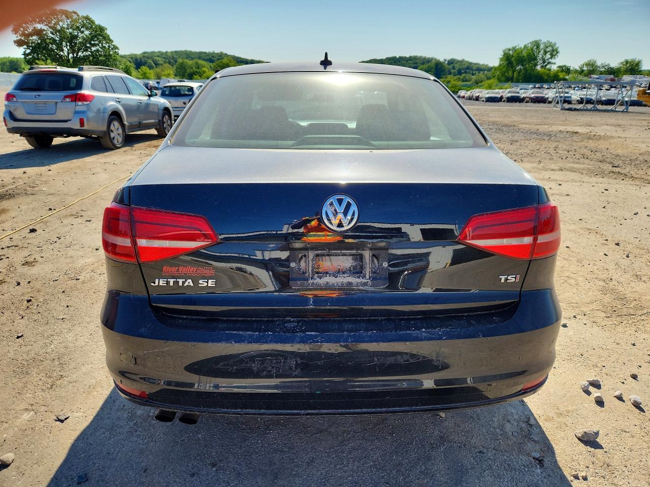2015 Volkswagen Jetta Se Black vin: 3VWD17AJ3FM229726