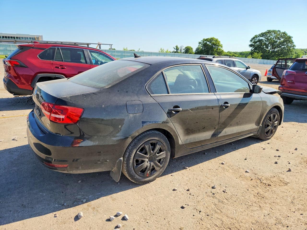 2015 Volkswagen Jetta Se Black vin: 3VWD17AJ3FM229726