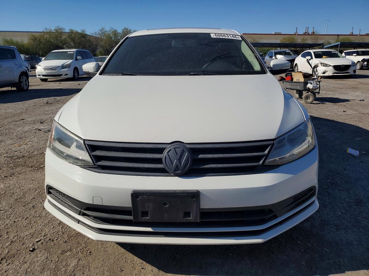 2015 Volkswagen Jetta Se White vin: 3VWD17AJ3FM276352