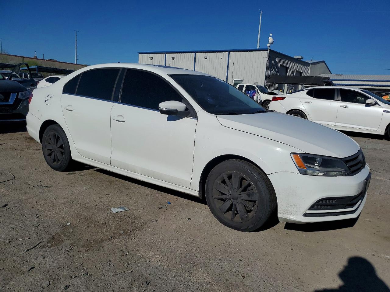 2015 Volkswagen Jetta Se White vin: 3VWD17AJ3FM276352
