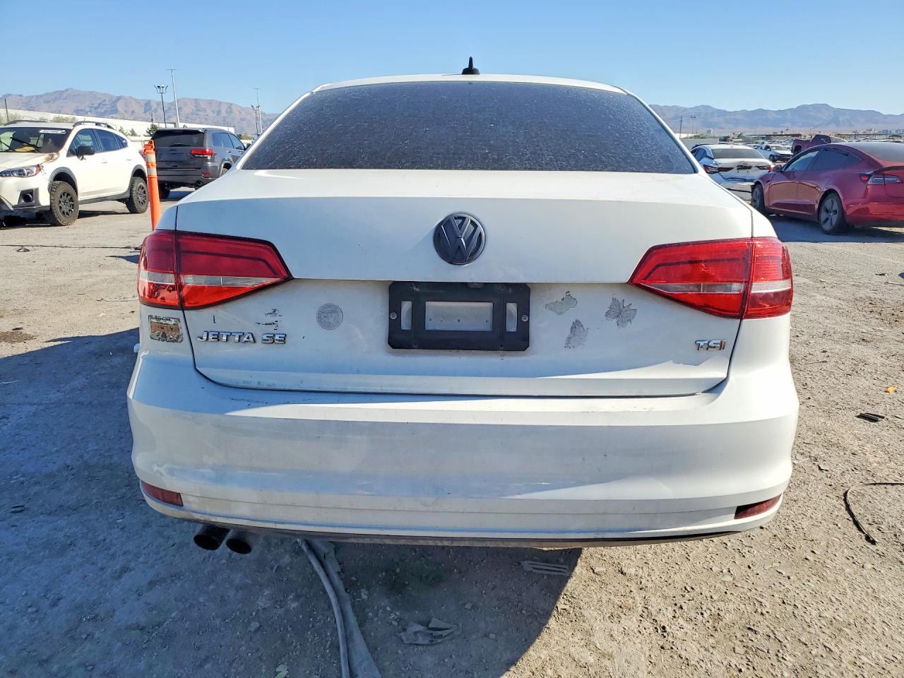 2015 Volkswagen Jetta Se White vin: 3VWD17AJ3FM276352