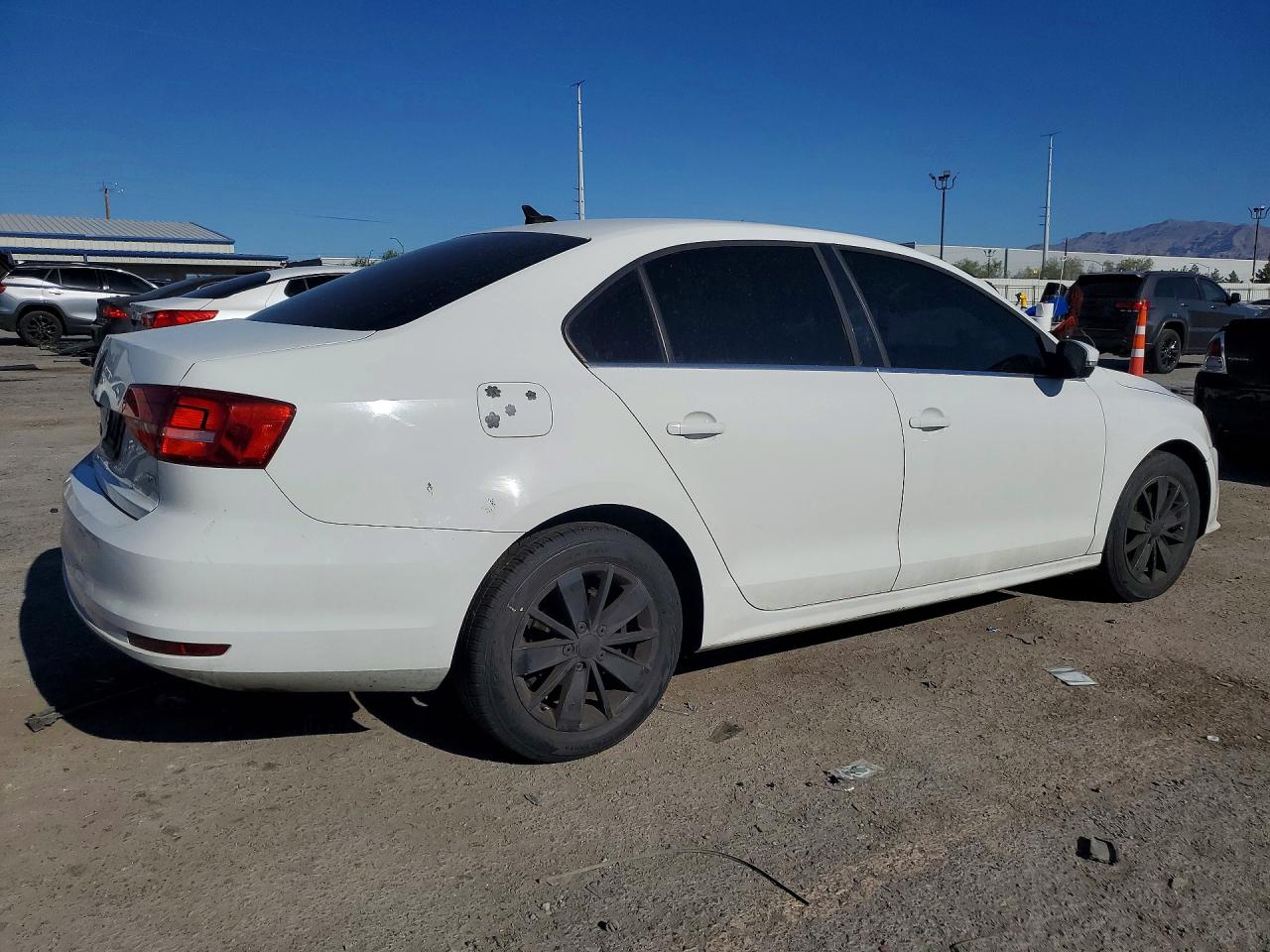 2015 Volkswagen Jetta Se White vin: 3VWD17AJ3FM276352