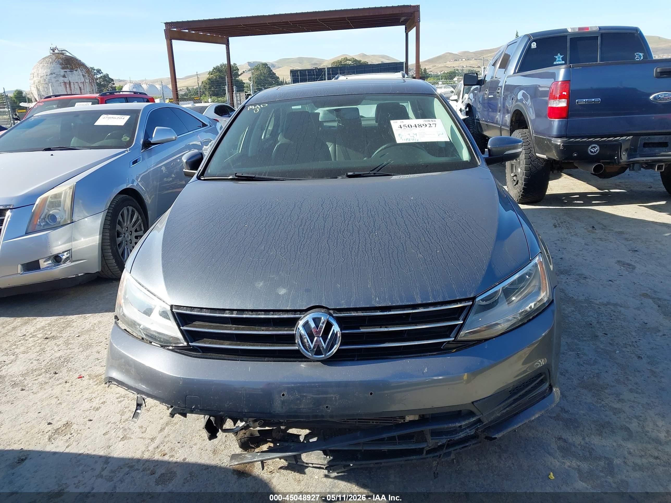 2015 Volkswagen Jetta 1.8t Se Gray vin: 3VWD17AJ3FM283950