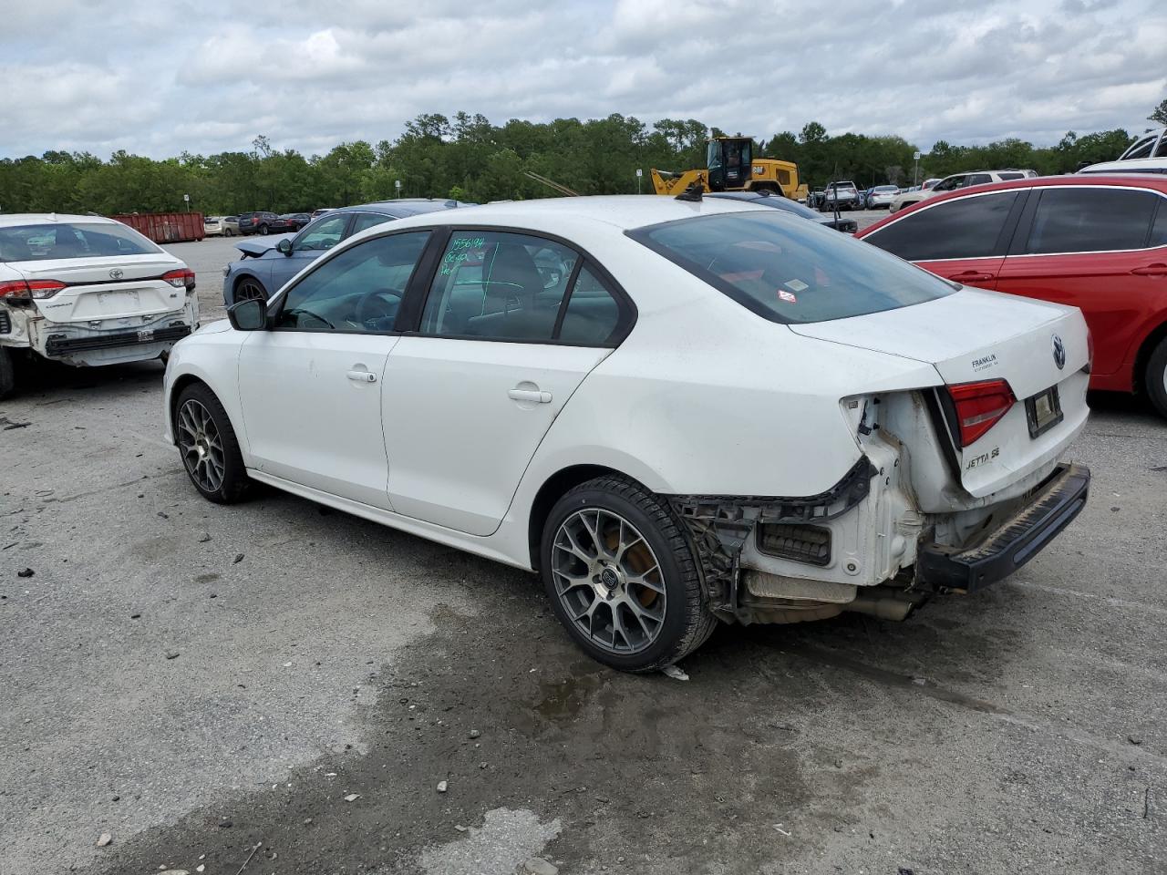 2015 Volkswagen Jetta Se Белый vin: 3VWD17AJ3FM288081
