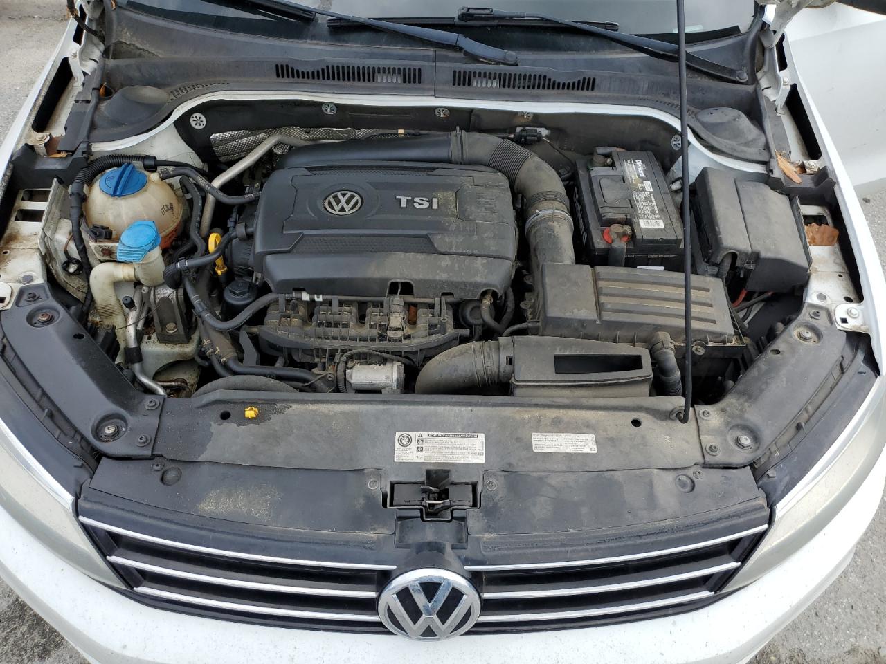 2015 Volkswagen Jetta Se Белый vin: 3VWD17AJ3FM288081