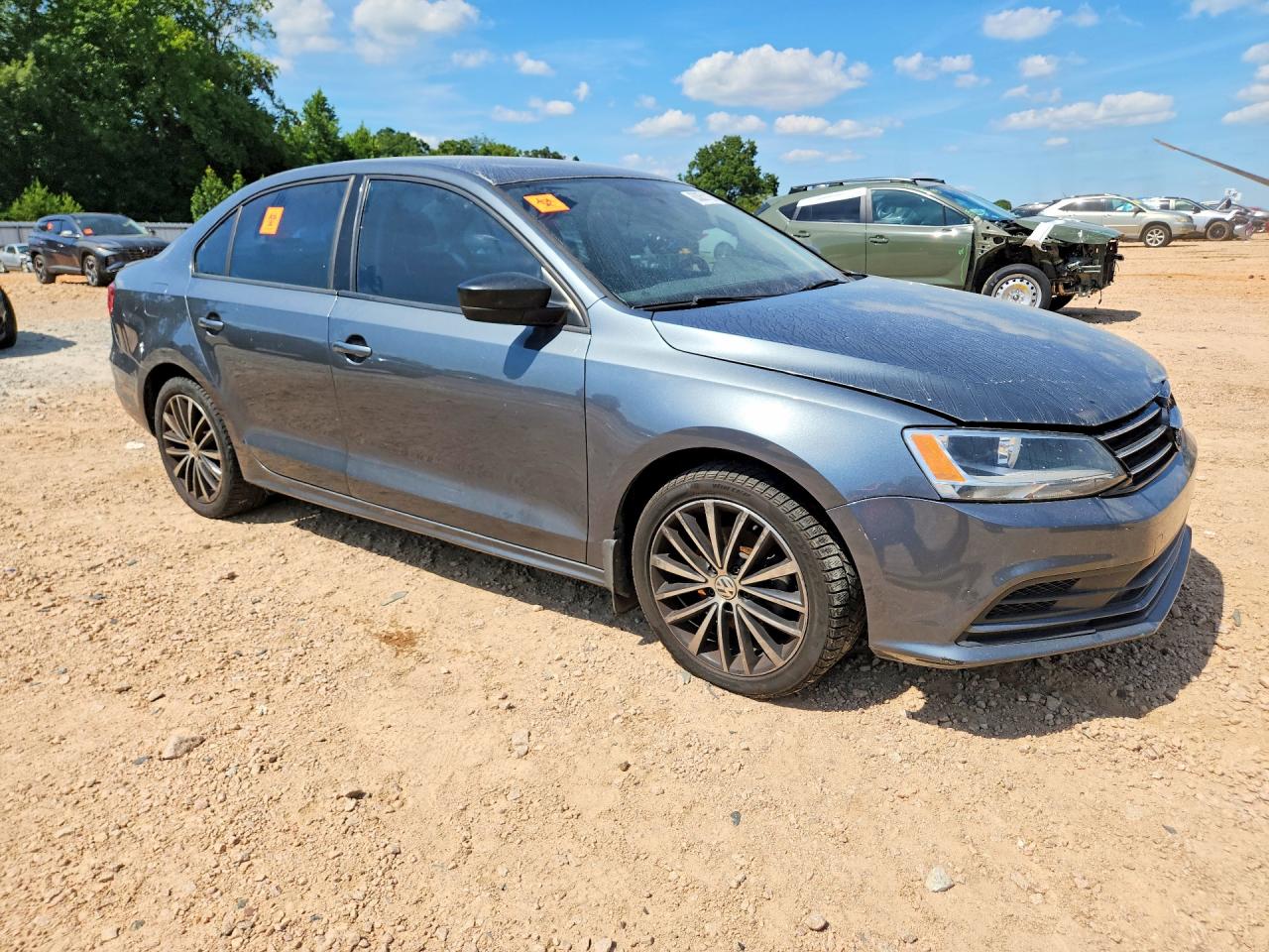 2015 Volkswagen Jetta Se Серый vin: 3VWD17AJ3FM323119