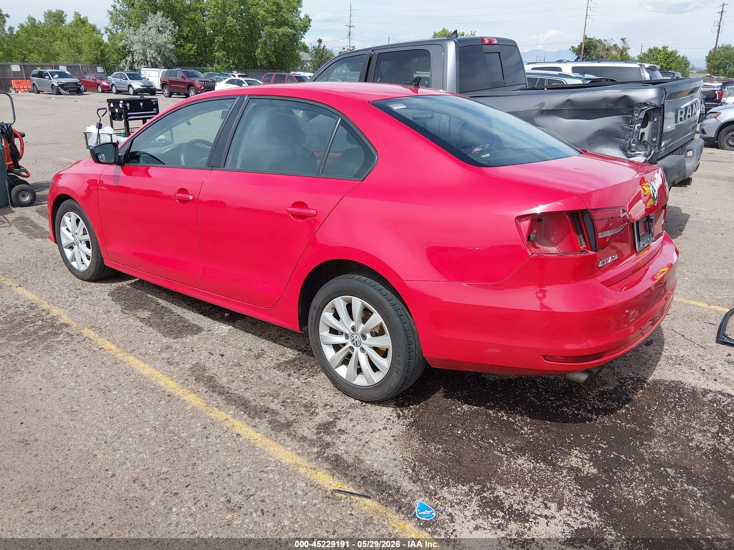 2015 Volkswagen Jetta 1.8t Se Red vin: 3VWD17AJ3FM331947