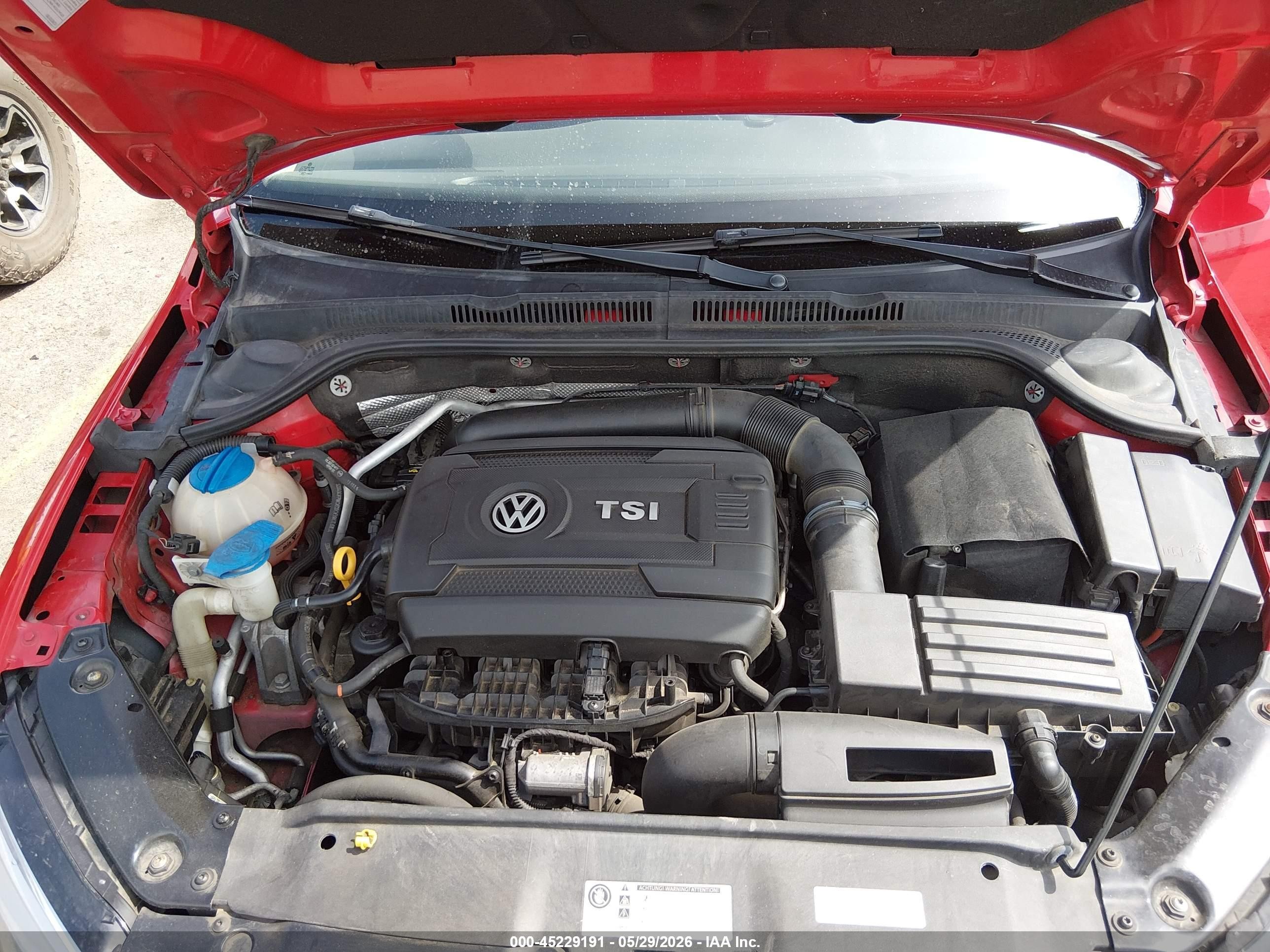 2015 Volkswagen Jetta 1.8t Se Red vin: 3VWD17AJ3FM331947