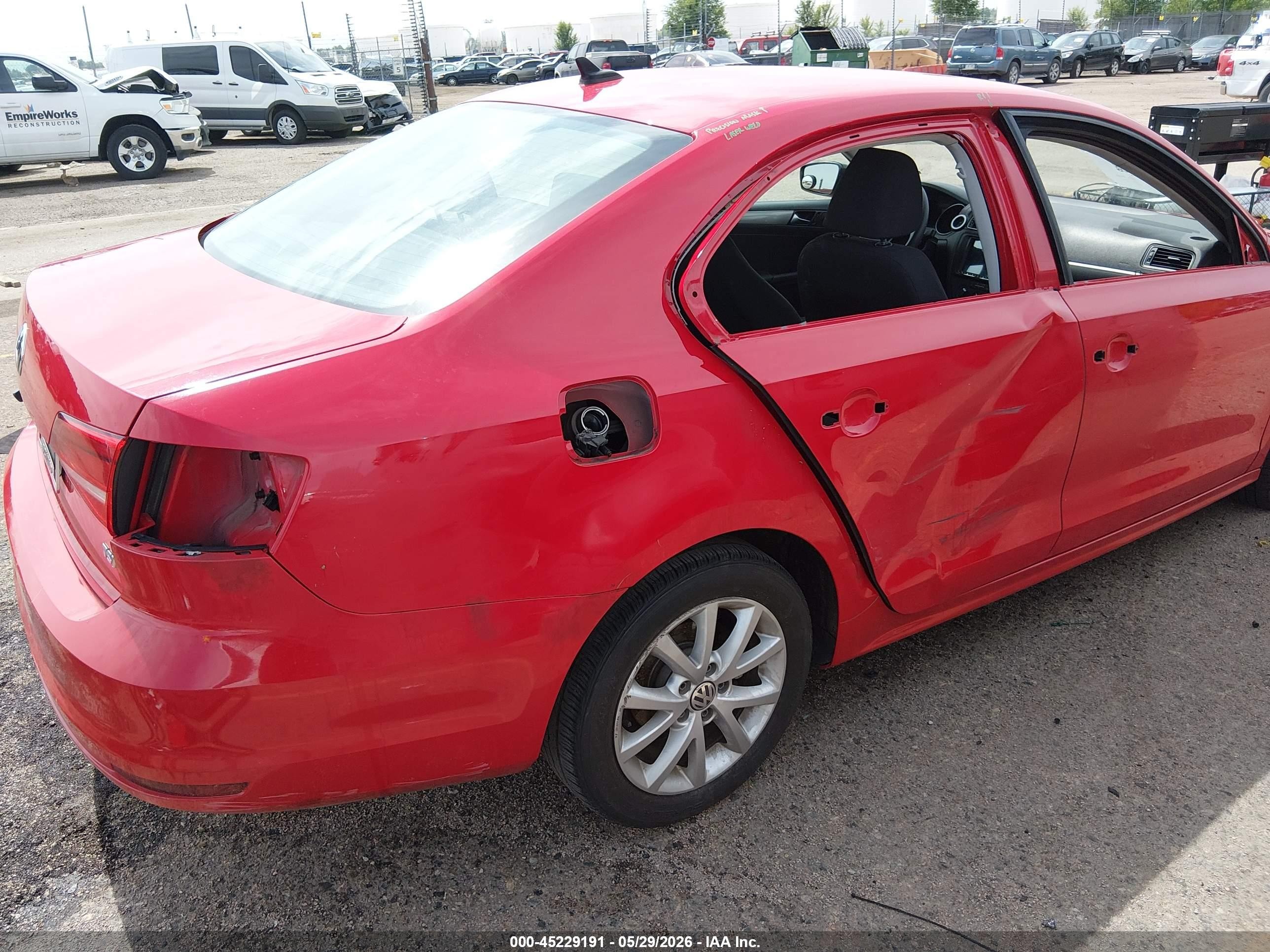 2015 Volkswagen Jetta 1.8t Se Red vin: 3VWD17AJ3FM331947