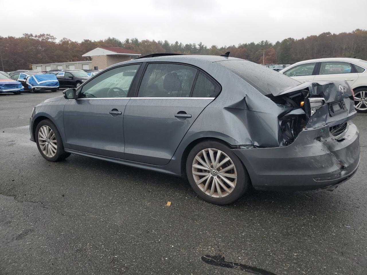 2015 Volkswagen Jetta Se Gray vin: 3VWD17AJ3FM351454