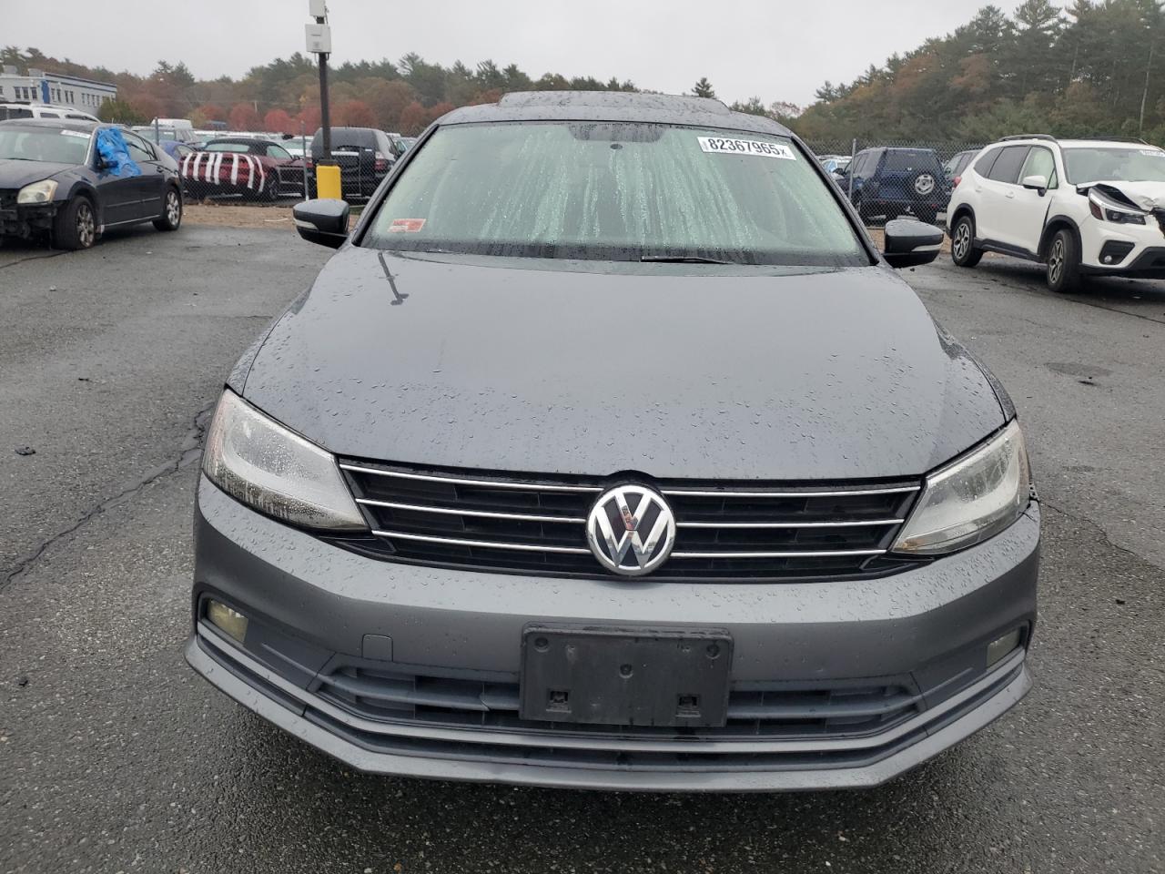 2015 Volkswagen Jetta Se Gray vin: 3VWD17AJ3FM351454