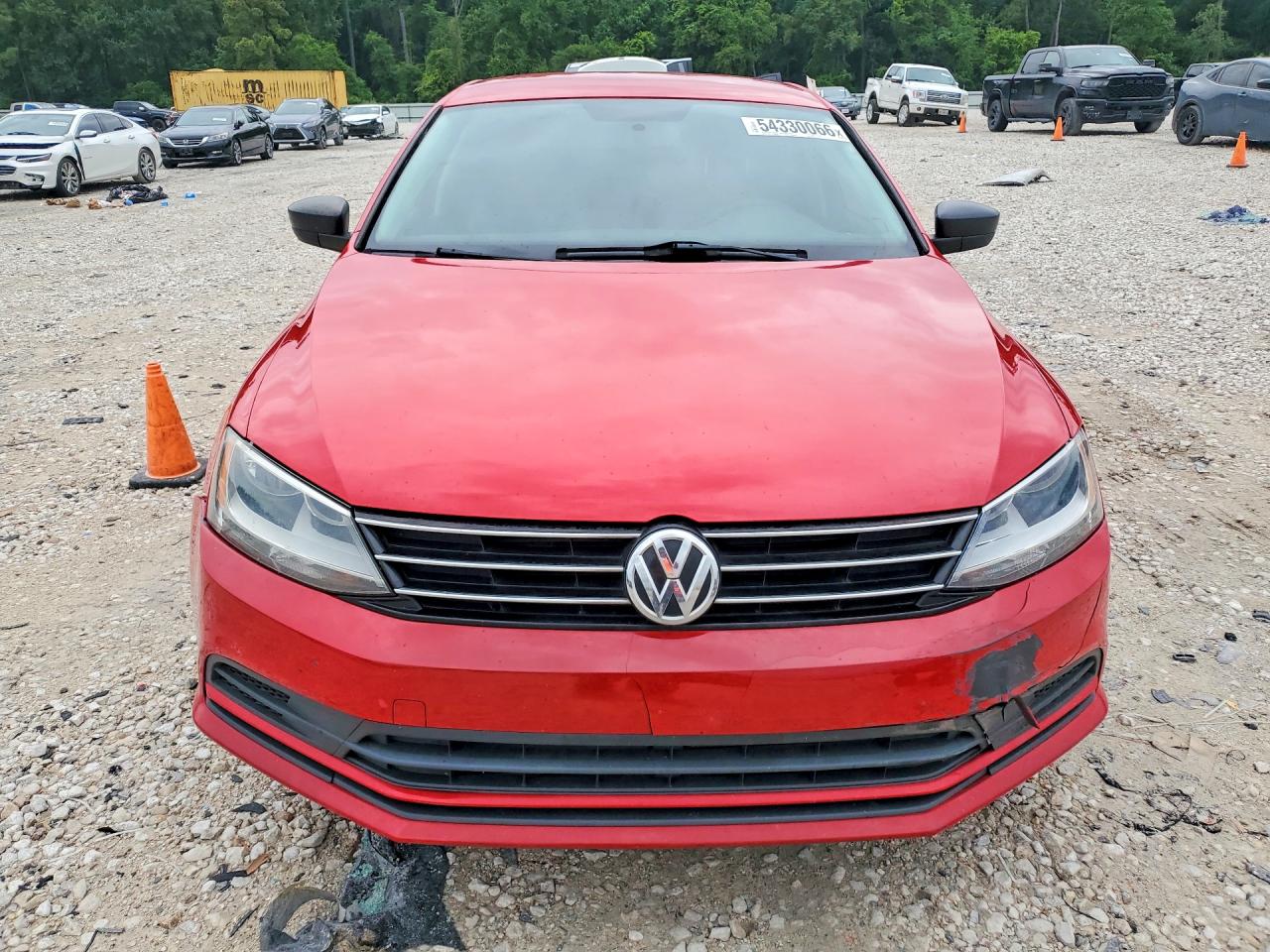 2015 Volkswagen Jetta Se Red vin: 3VWD17AJ3FM356248