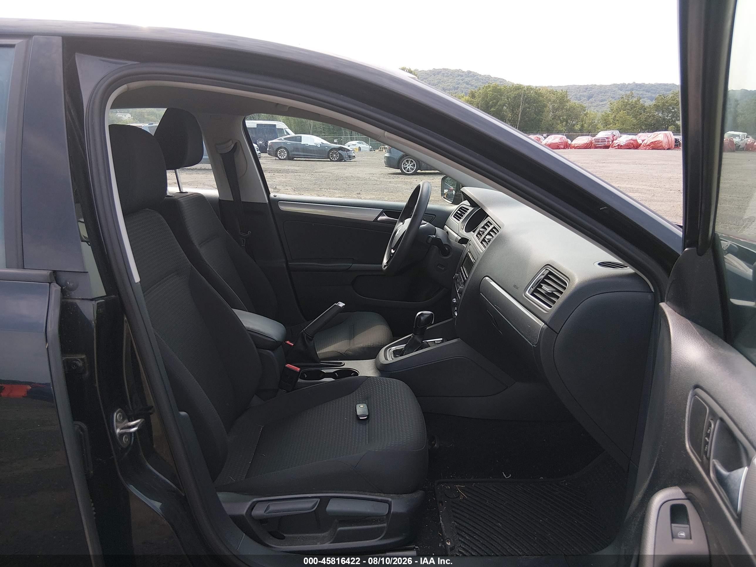 2015 Volkswagen Jetta 1.8t Se Black vin: 3VWD17AJ3FM414116