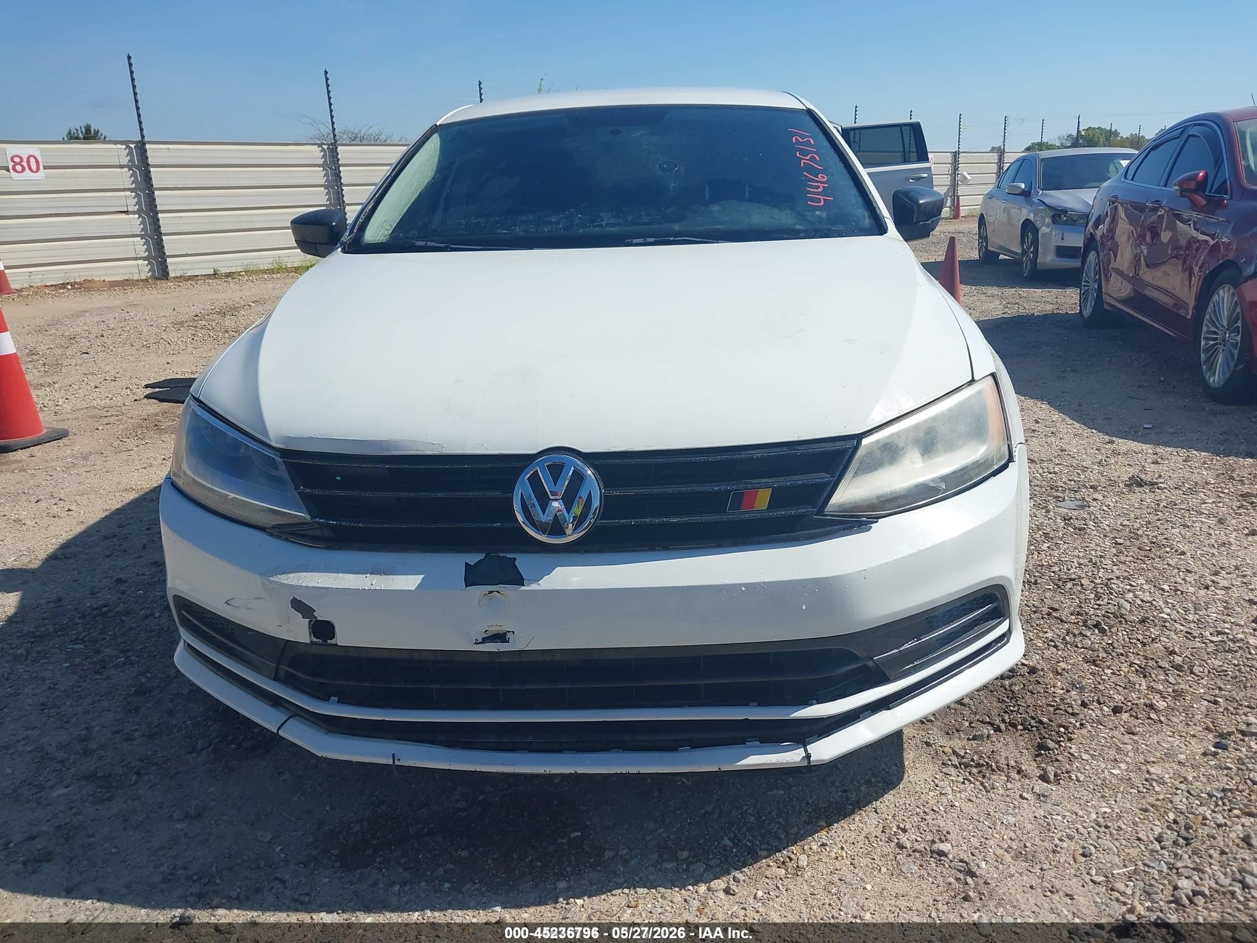 2015 Volkswagen Jetta 1.8t Se White vin: 3VWD17AJ3FM418781