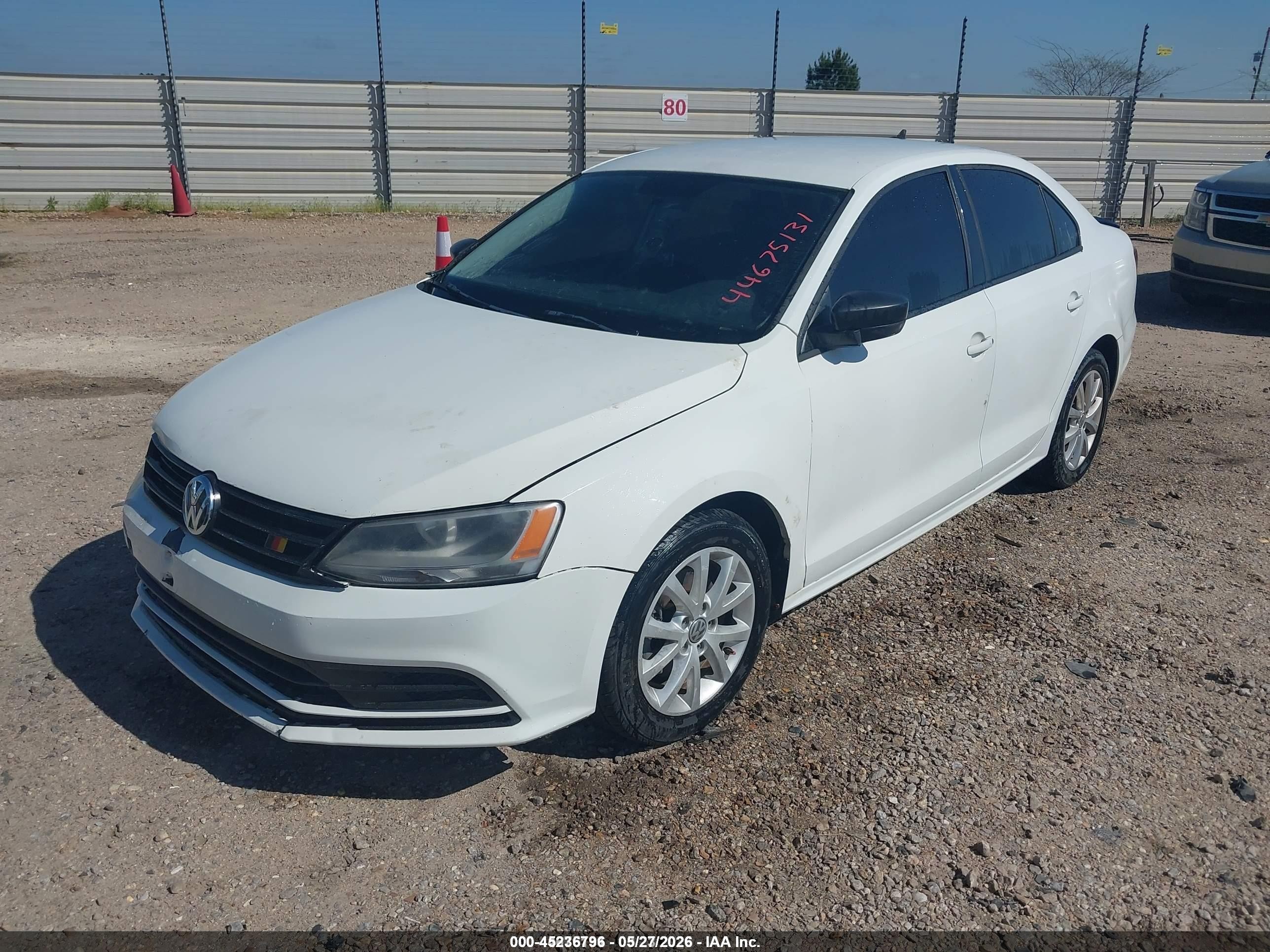 2015 Volkswagen Jetta 1.8t Se White vin: 3VWD17AJ3FM418781
