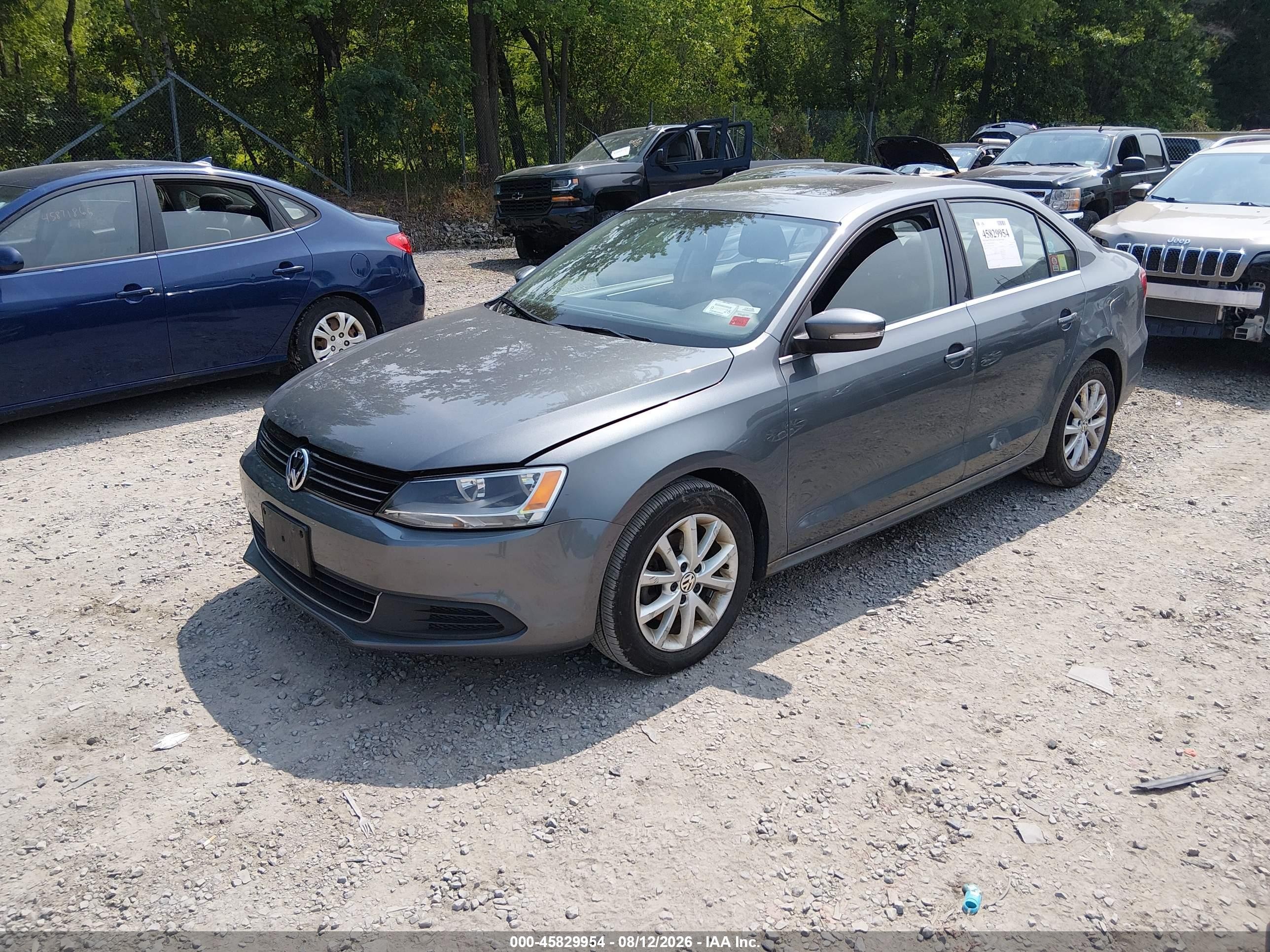 2014 Volkswagen Jetta 1.8t Se Gray vin: 3VWD17AJ4EM203280