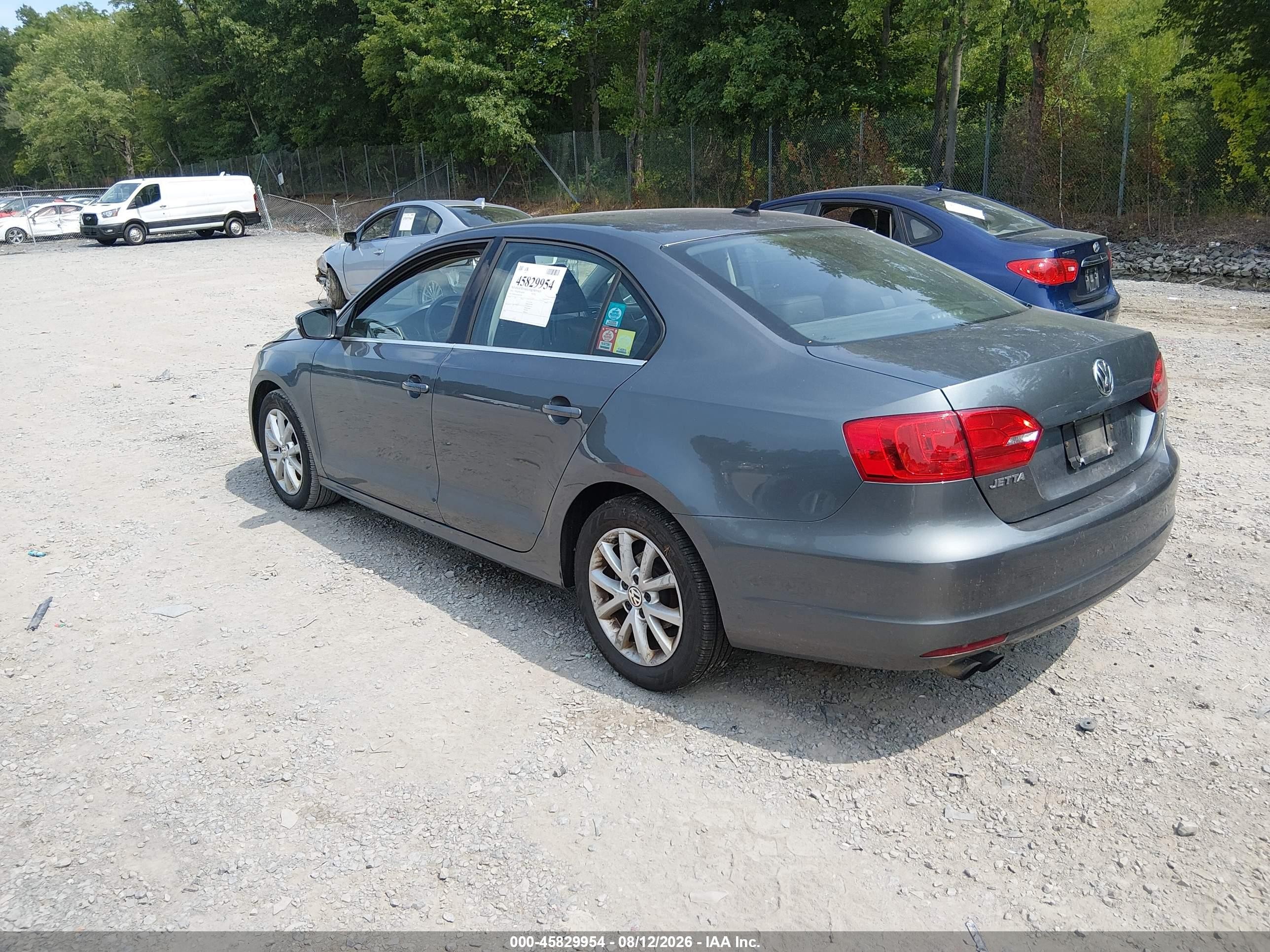 2014 Volkswagen Jetta 1.8t Se Gray vin: 3VWD17AJ4EM203280