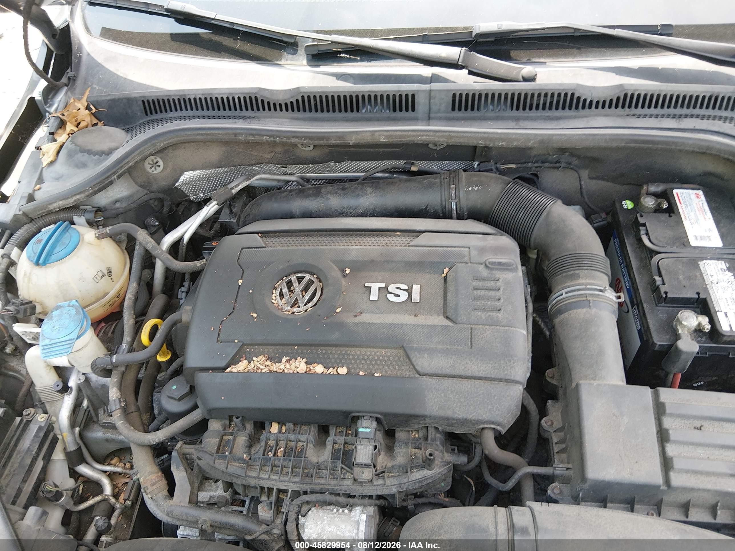 2014 Volkswagen Jetta 1.8t Se Gray vin: 3VWD17AJ4EM203280