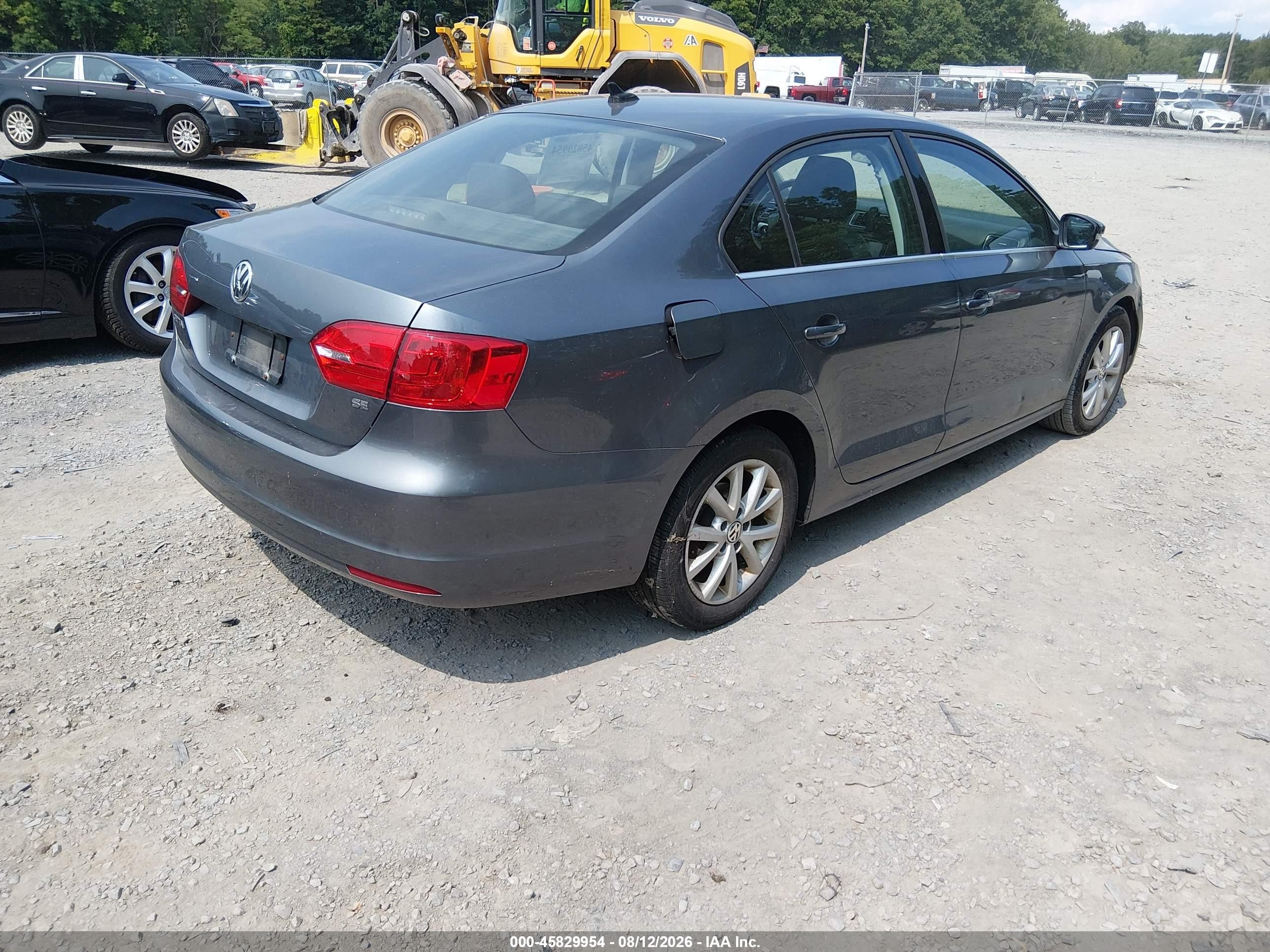 2014 Volkswagen Jetta 1.8t Se Gray vin: 3VWD17AJ4EM203280