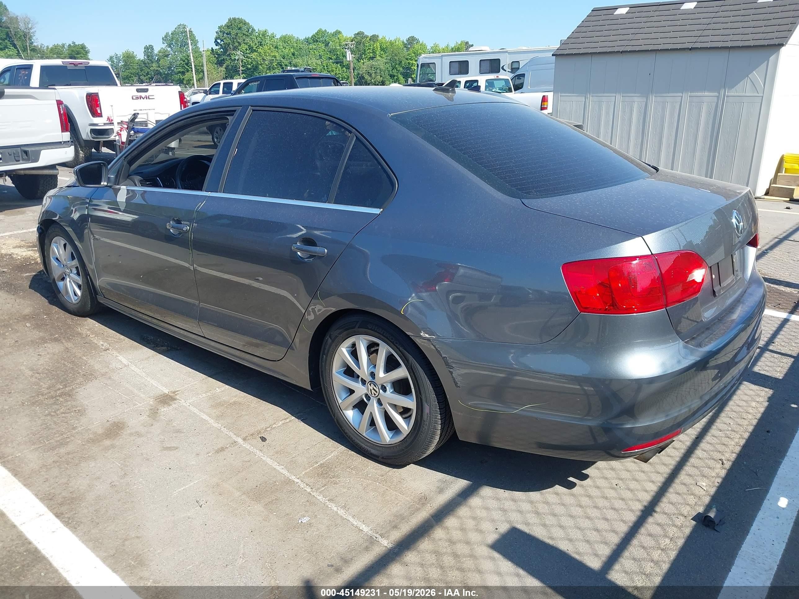 2014 Volkswagen Jetta 1.8t Se Gray vin: 3VWD17AJ4EM213792