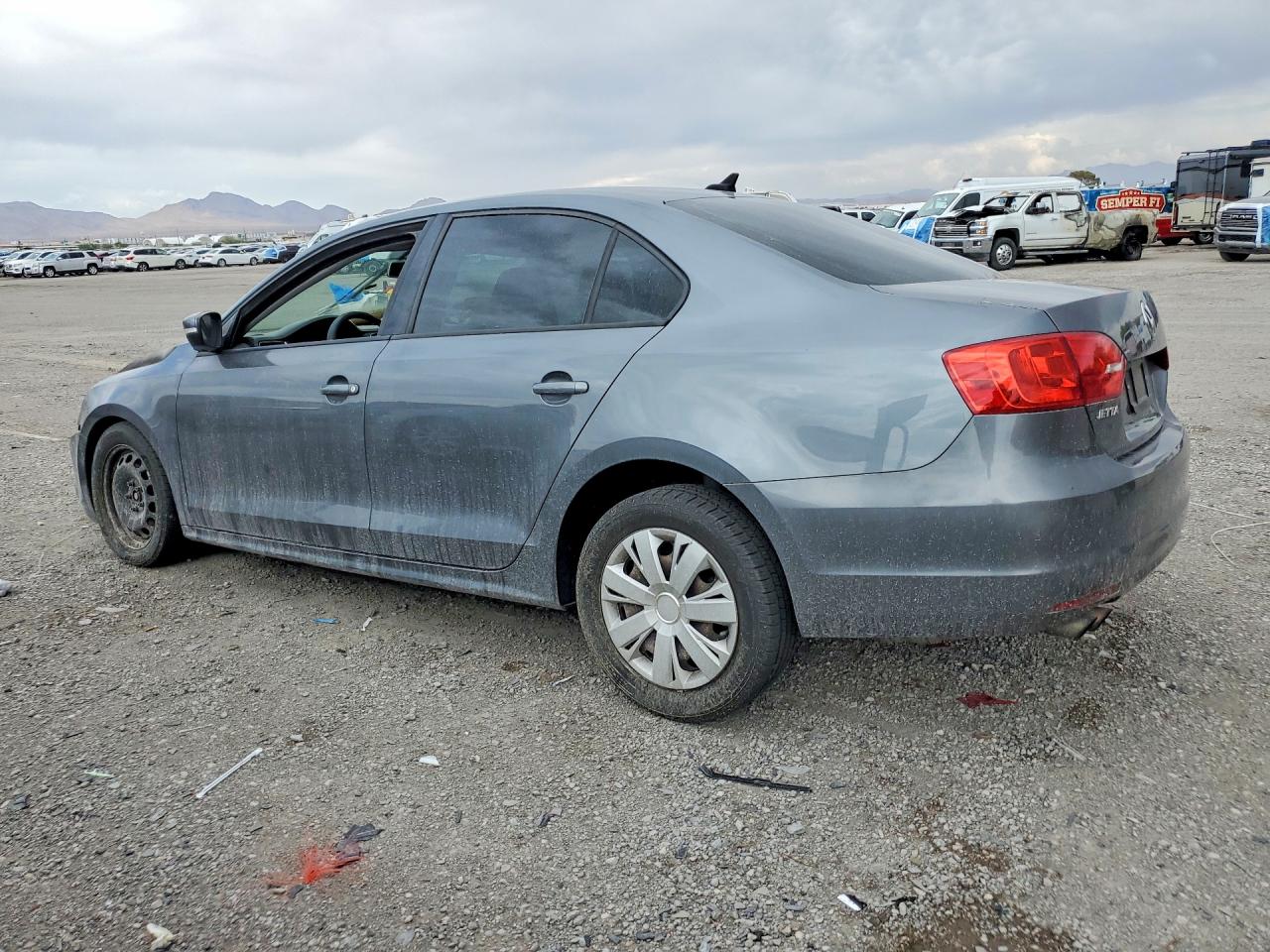 2014 Volkswagen Jetta Se Gray vin: 3VWD17AJ4EM261471