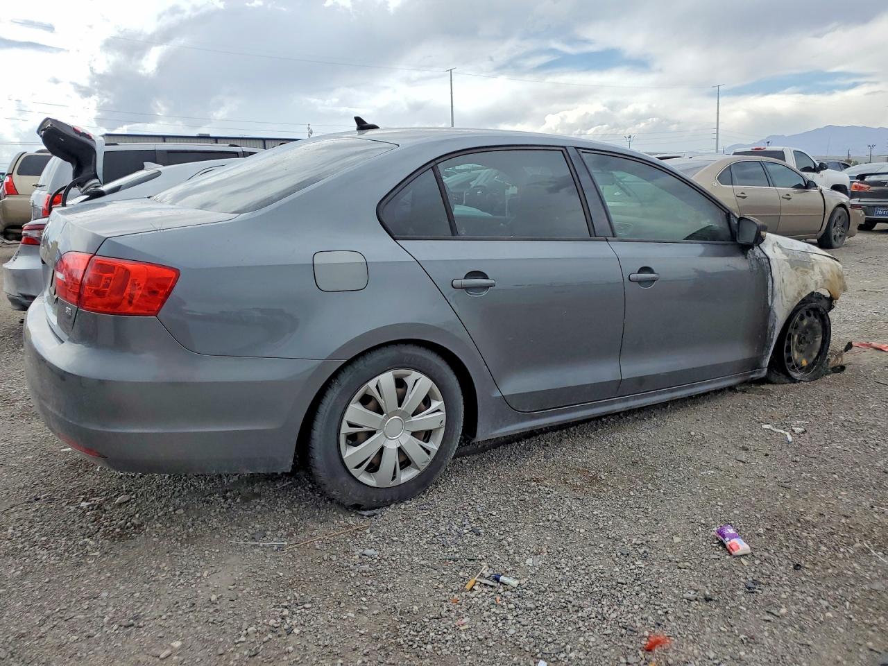 2014 Volkswagen Jetta Se Gray vin: 3VWD17AJ4EM261471
