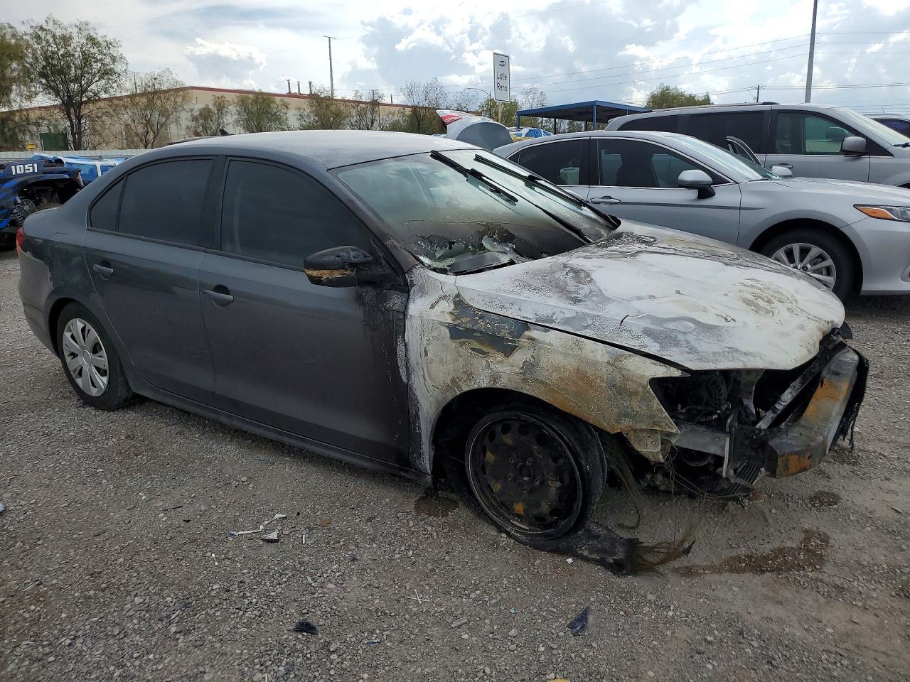 2014 Volkswagen Jetta Se Gray vin: 3VWD17AJ4EM261471