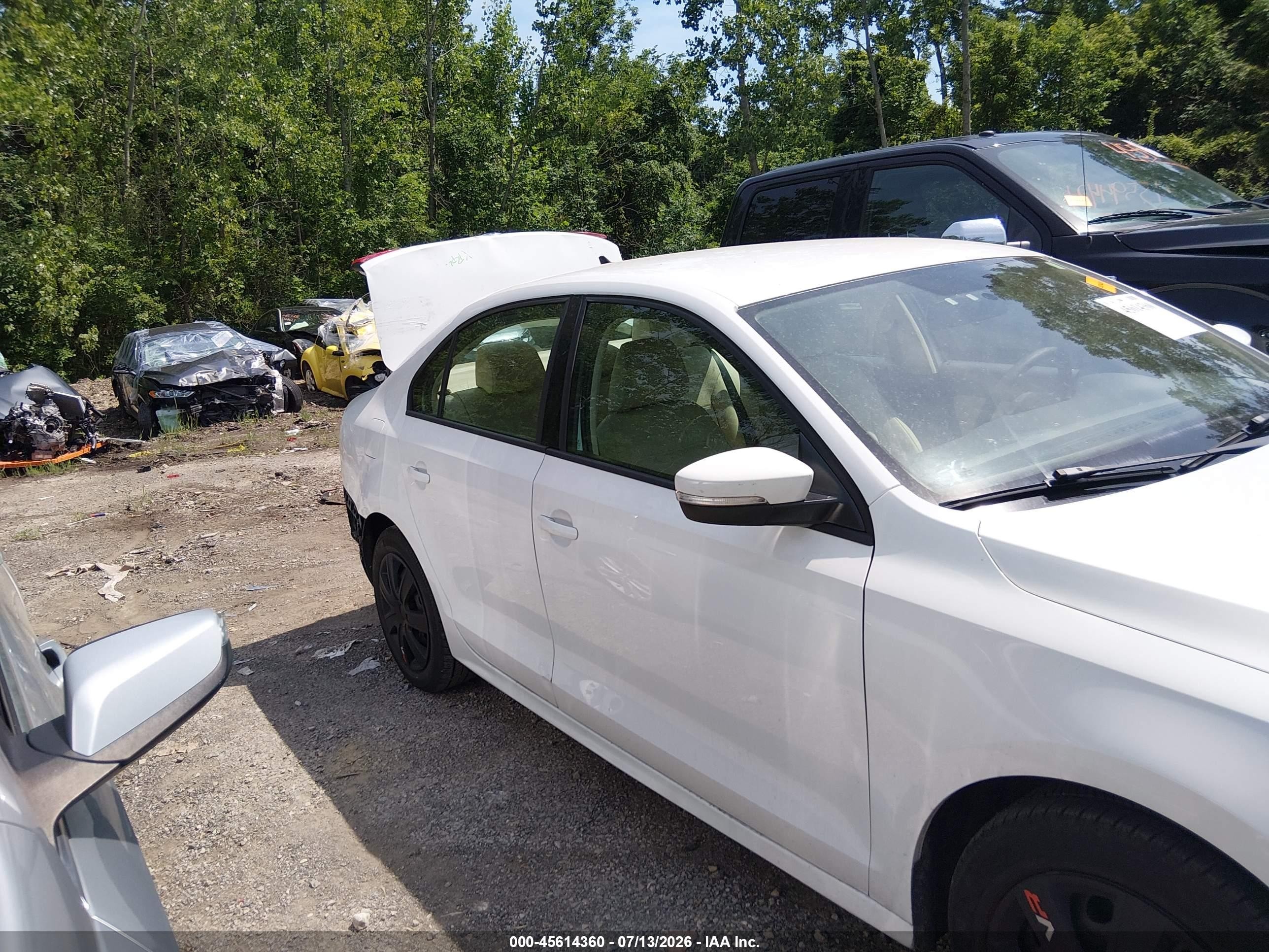 2014 Volkswagen Jetta 1.8t Se Белый vin: 3VWD17AJ4EM281302