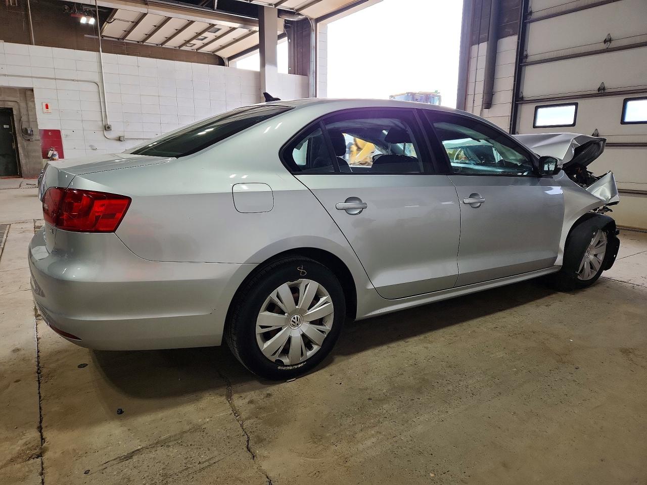 2014 Volkswagen Jetta Se Silver vin: 3VWD17AJ4EM283406