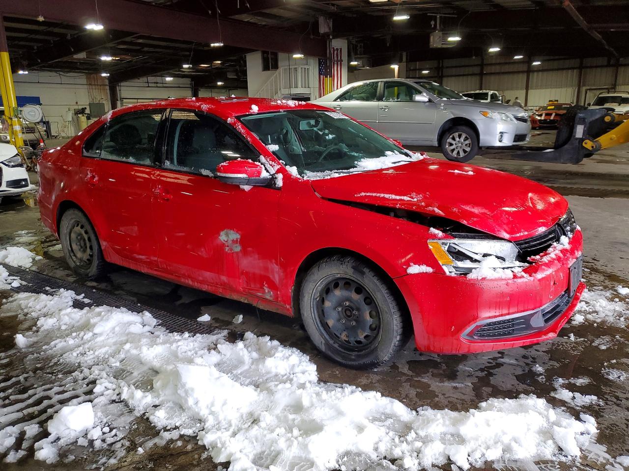 2014 Volkswagen Jetta Se Red vin: 3VWD17AJ4EM284510