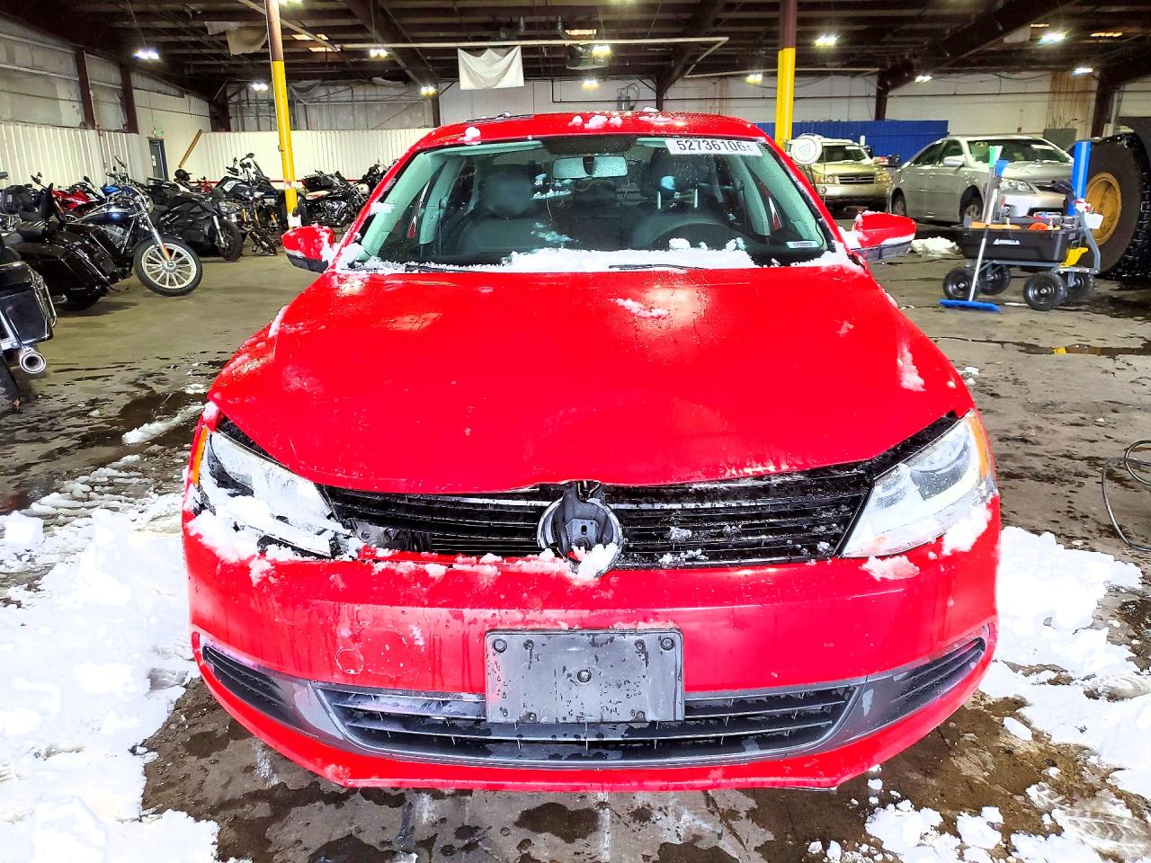 2014 Volkswagen Jetta Se Red vin: 3VWD17AJ4EM284510
