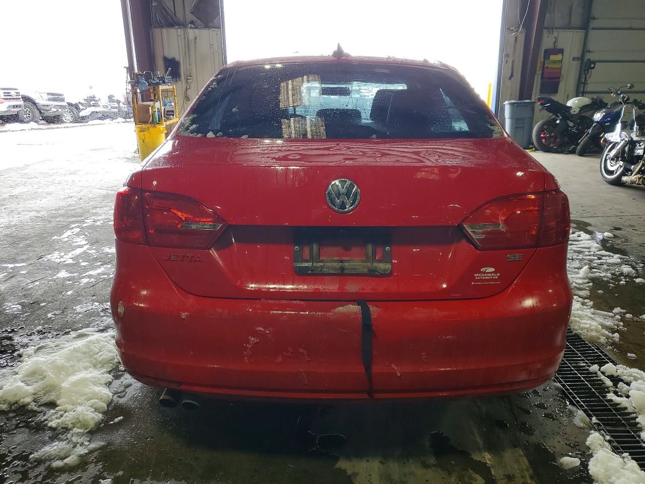 2014 Volkswagen Jetta Se Red vin: 3VWD17AJ4EM284510