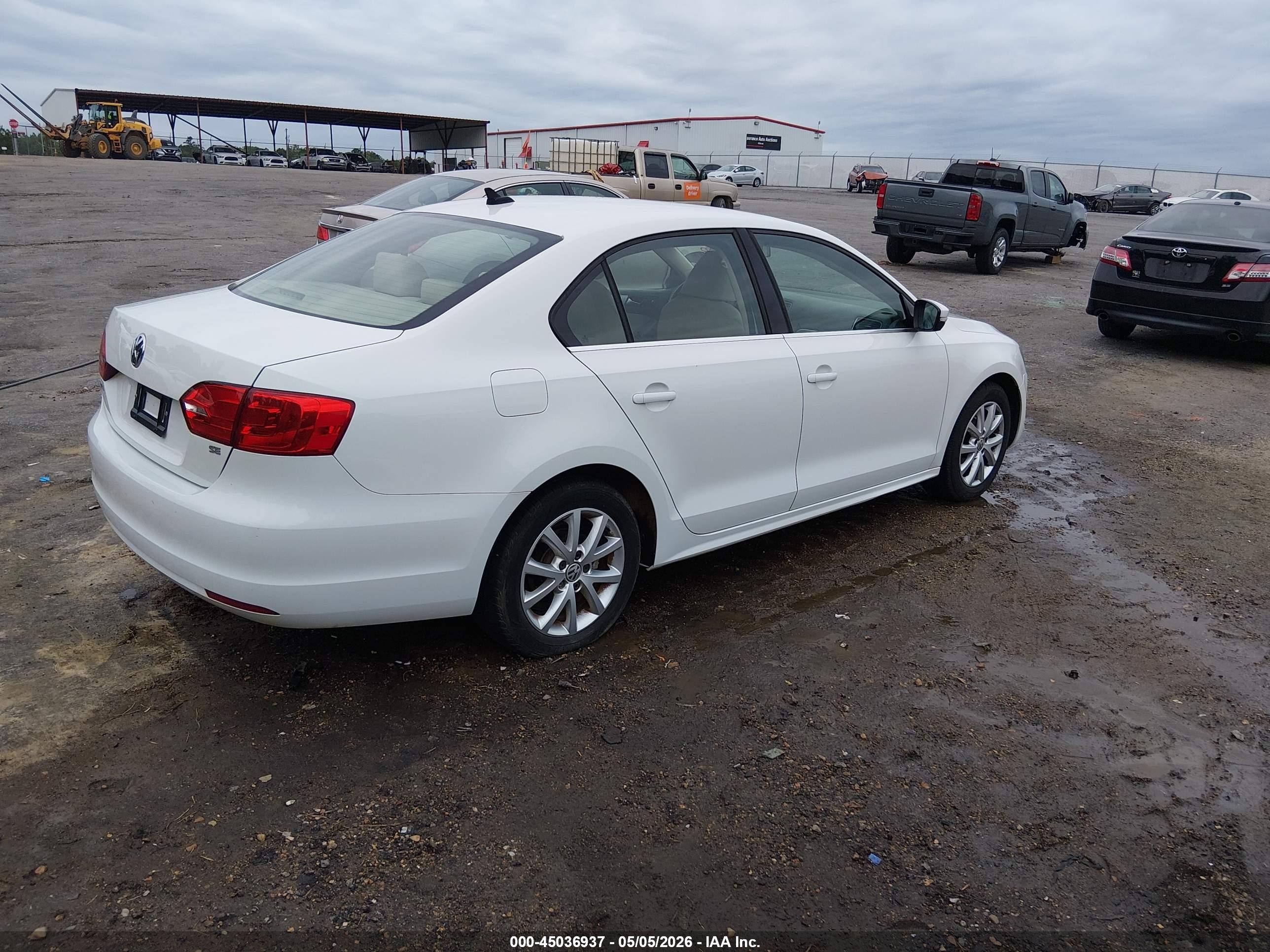 2014 Volkswagen Jetta 1.8t Se White vin: 3VWD17AJ4EM286760