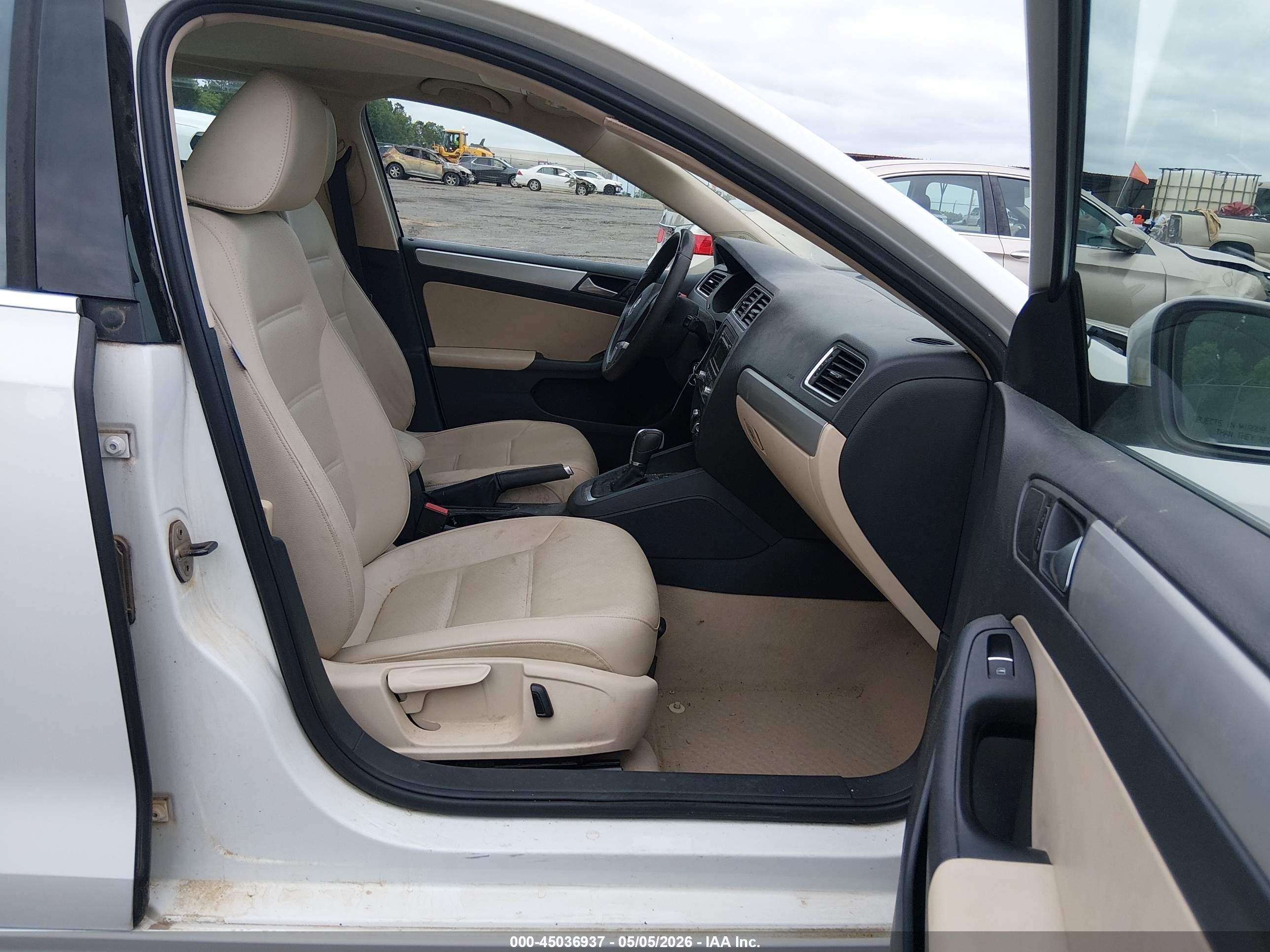 2014 Volkswagen Jetta 1.8t Se White vin: 3VWD17AJ4EM286760