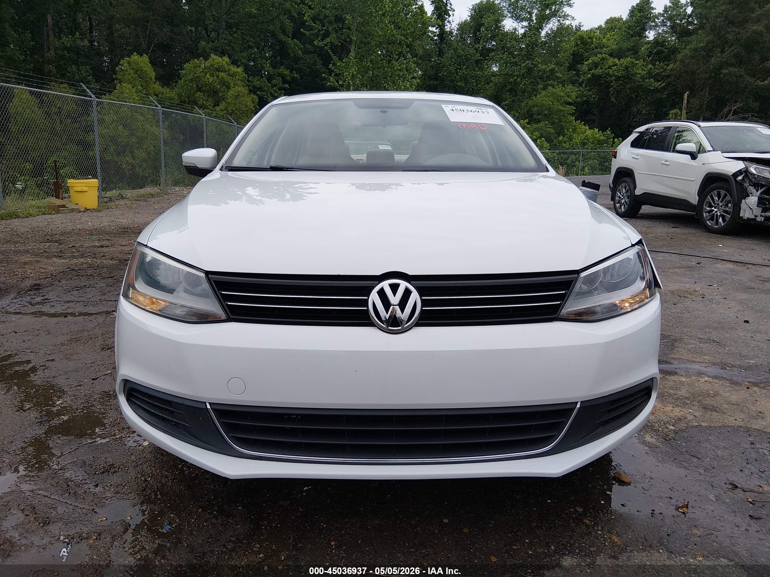 2014 Volkswagen Jetta 1.8t Se White vin: 3VWD17AJ4EM286760