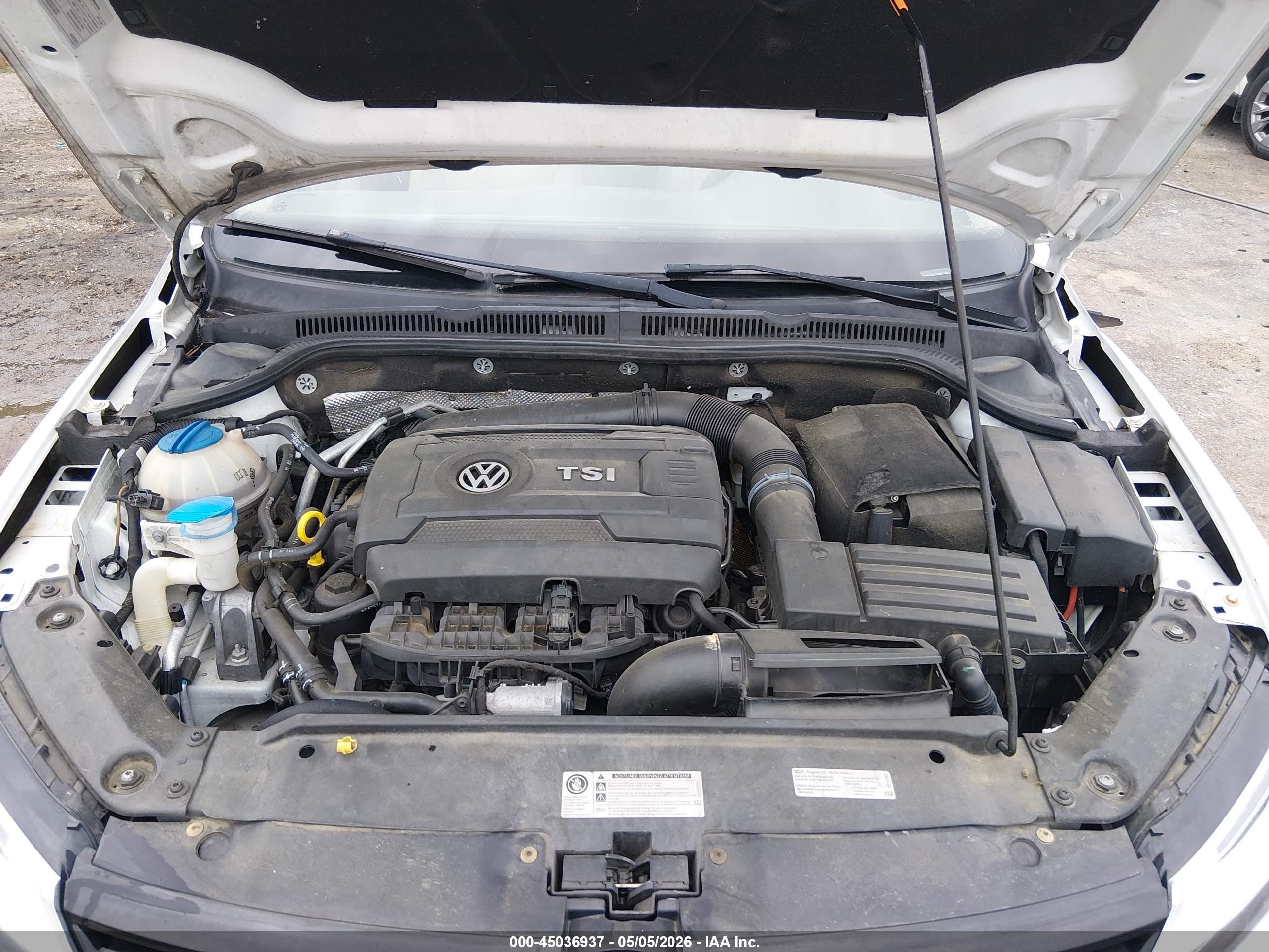 2014 Volkswagen Jetta 1.8t Se White vin: 3VWD17AJ4EM286760