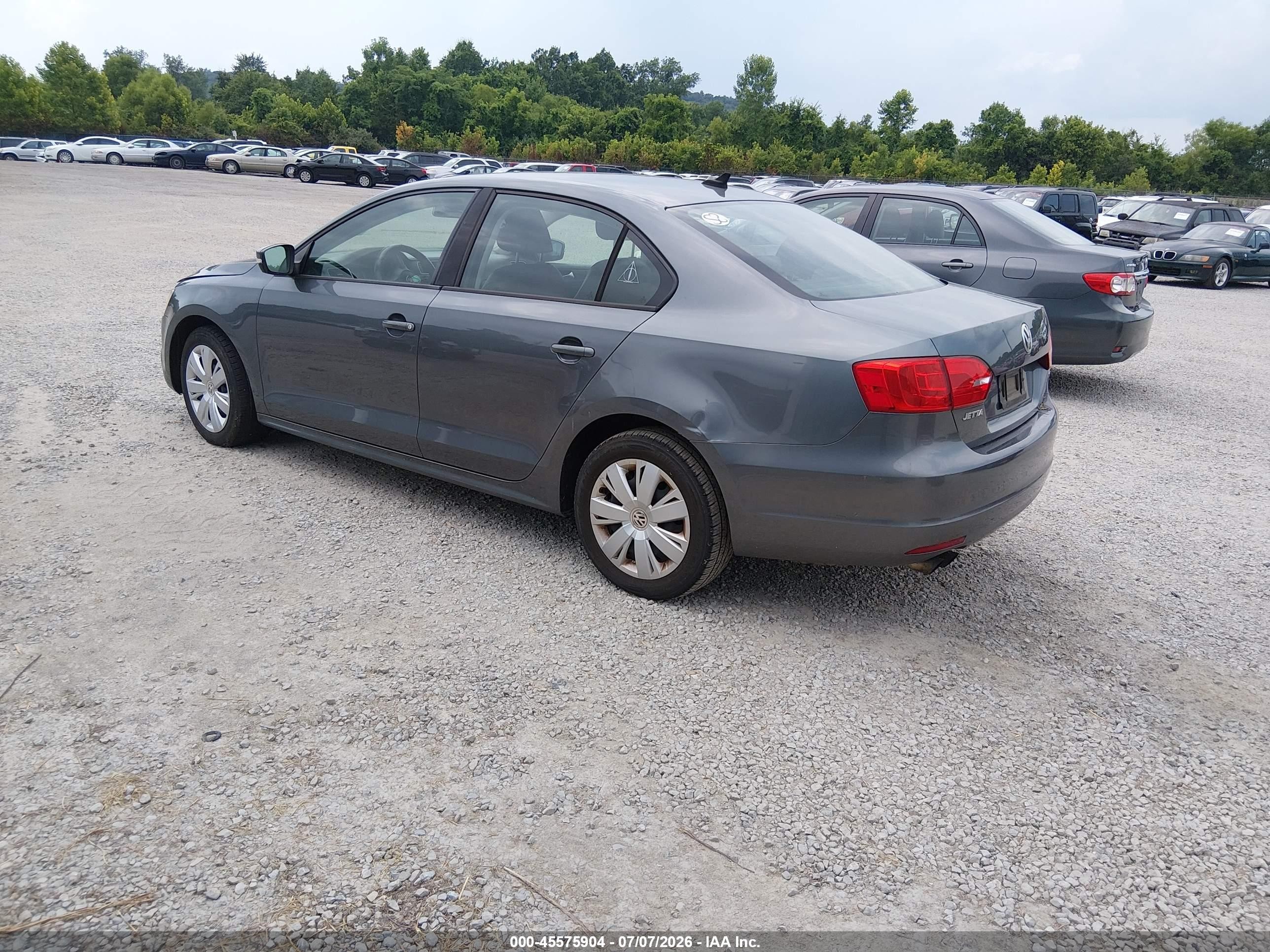 2014 Volkswagen Jetta 1.8t Se Gray vin: 3VWD17AJ4EM309678