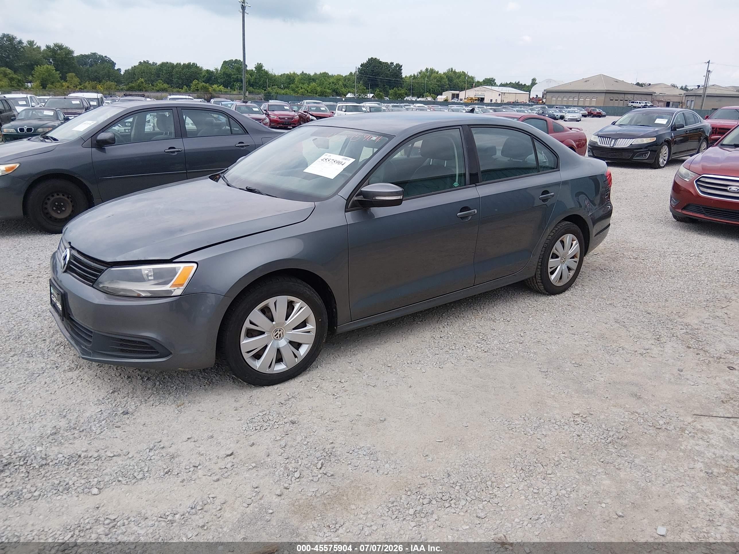 2014 Volkswagen Jetta 1.8t Se Gray vin: 3VWD17AJ4EM309678