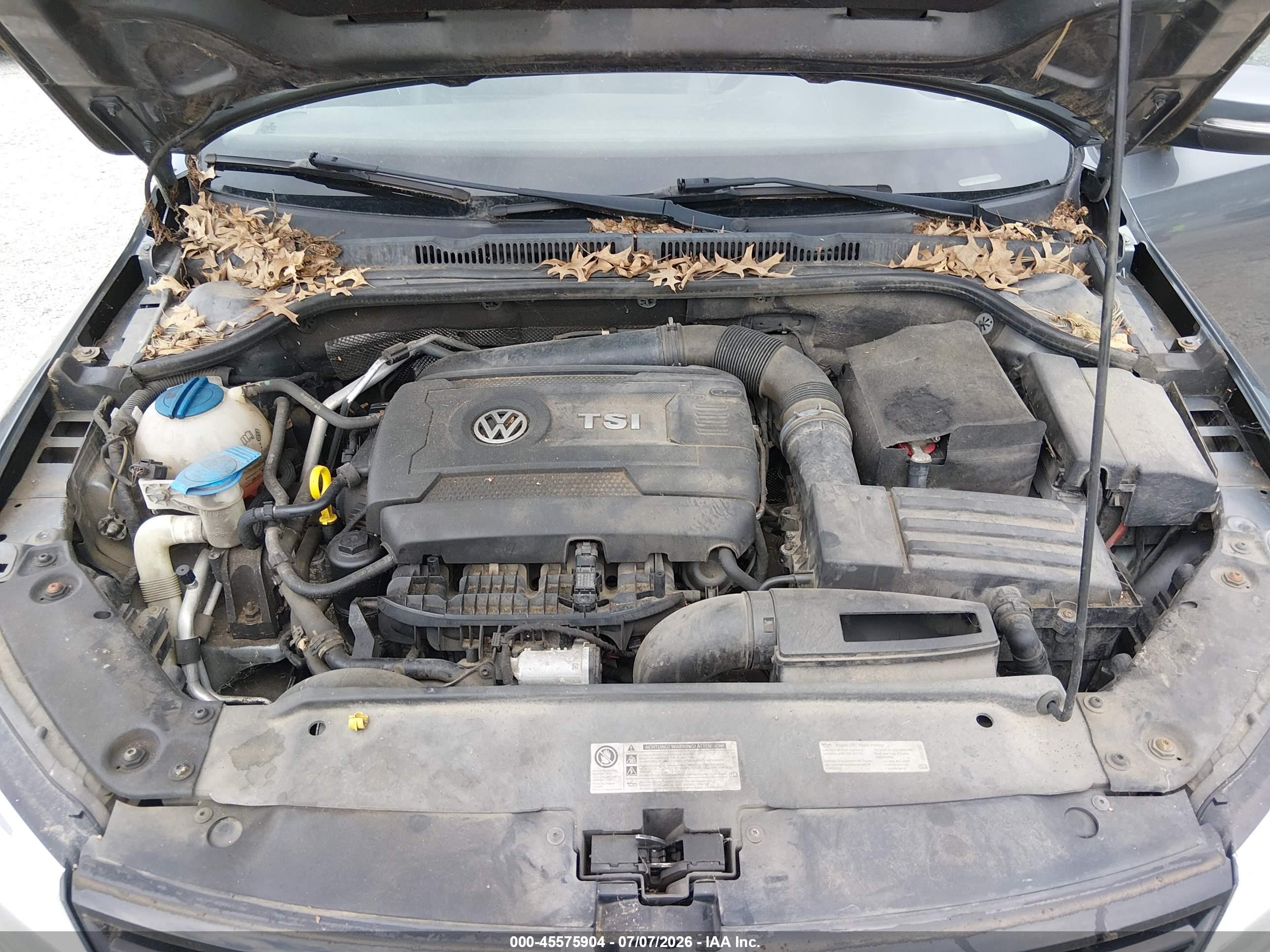 2014 Volkswagen Jetta 1.8t Se Gray vin: 3VWD17AJ4EM309678