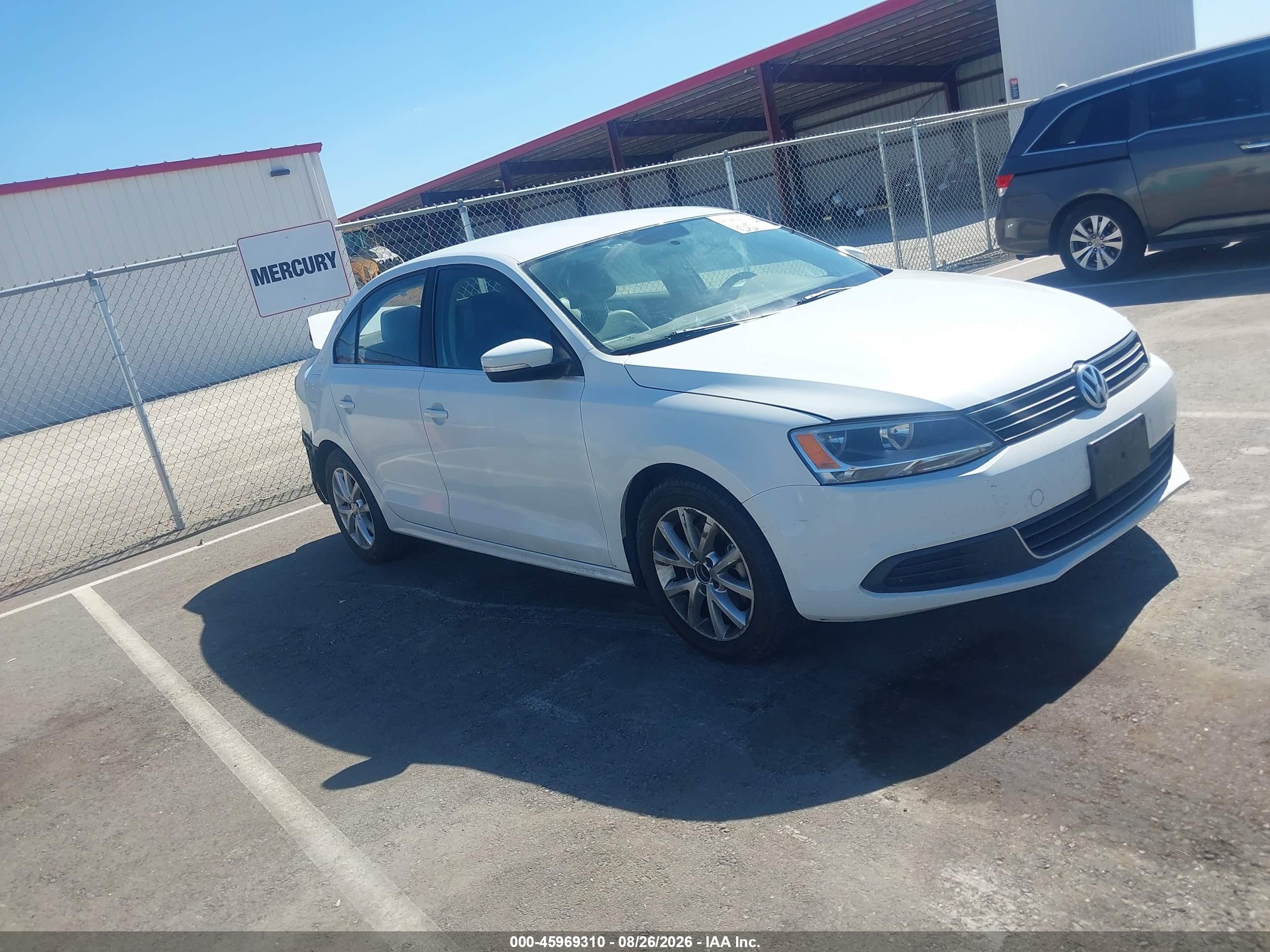 2014 Volkswagen Jetta 1.8t Se White vin: 3VWD17AJ4EM323354