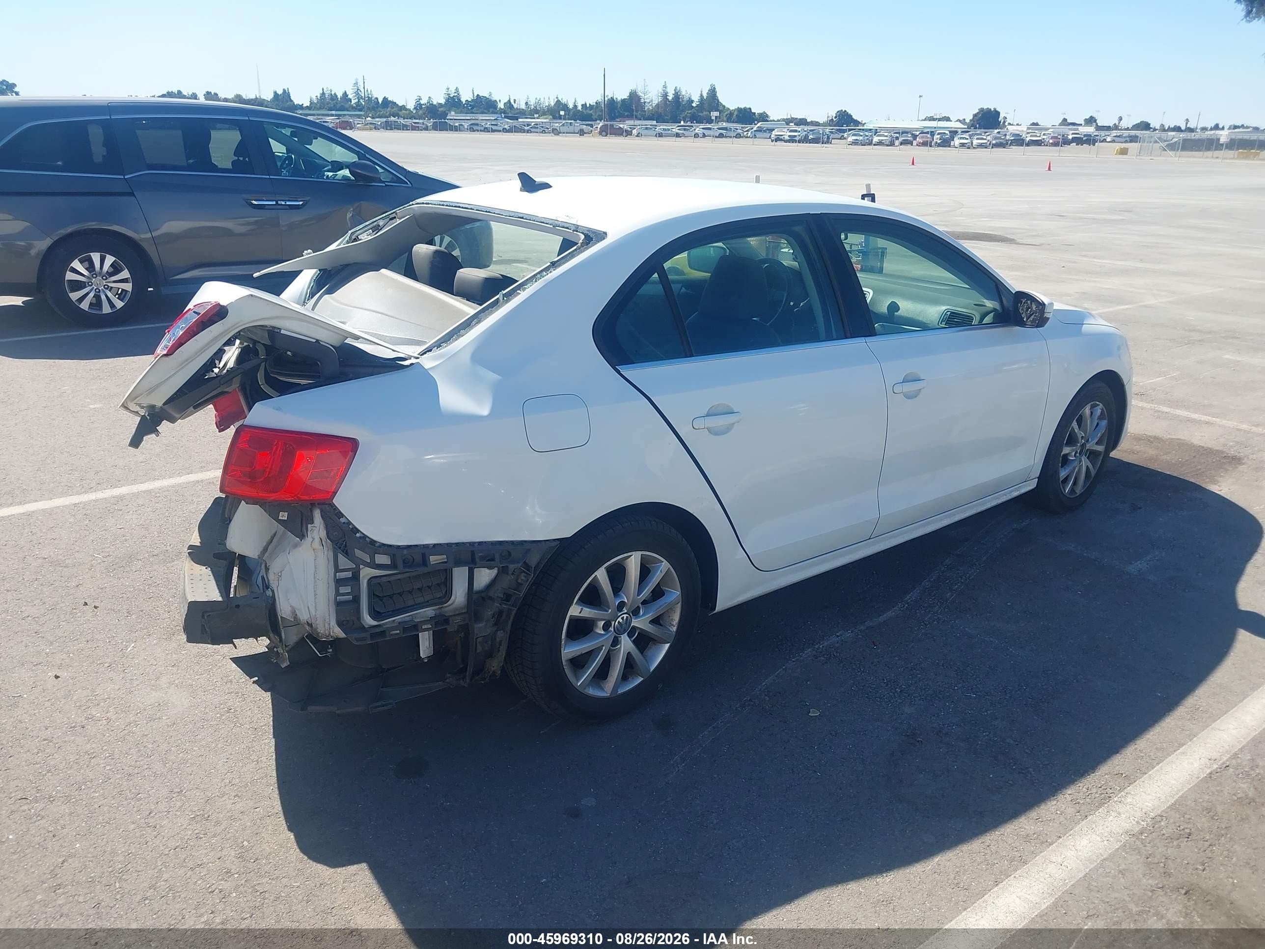 2014 Volkswagen Jetta 1.8t Se White vin: 3VWD17AJ4EM323354