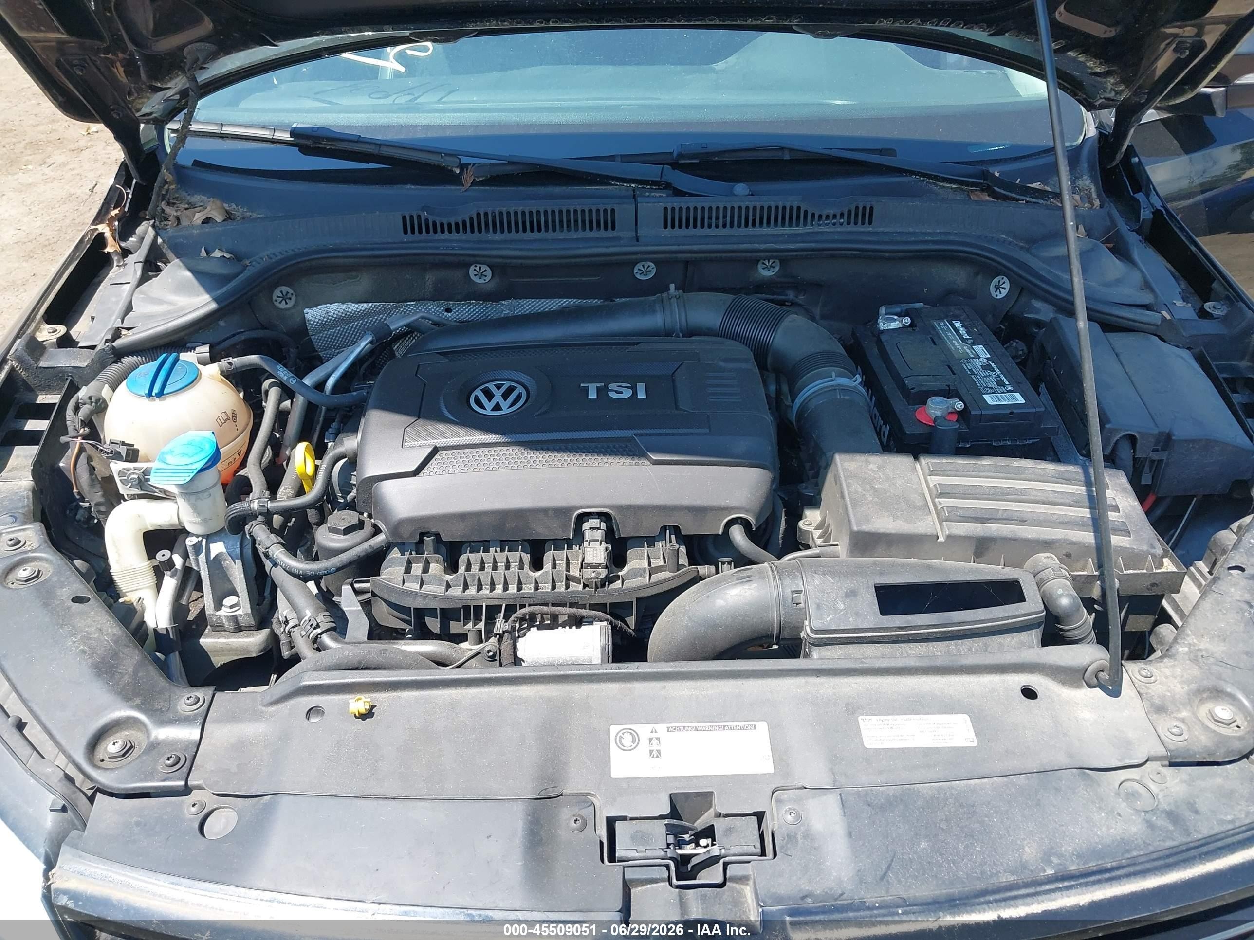 2014 Volkswagen Jetta 1.8t Se Black vin: 3VWD17AJ4EM325122