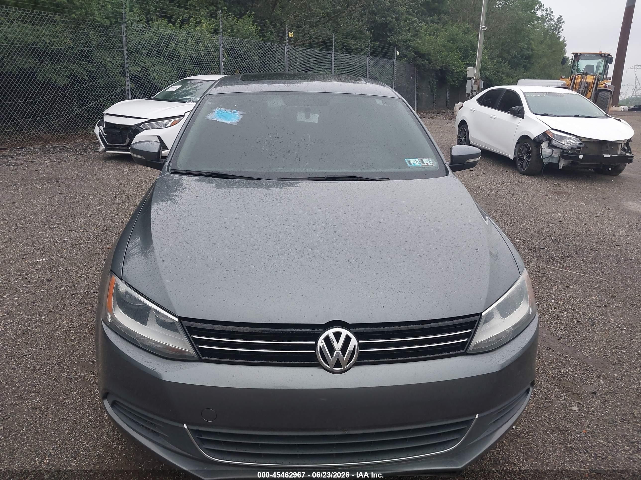 2014 Volkswagen Jetta 1.8t Se Gray vin: 3VWD17AJ4EM373414